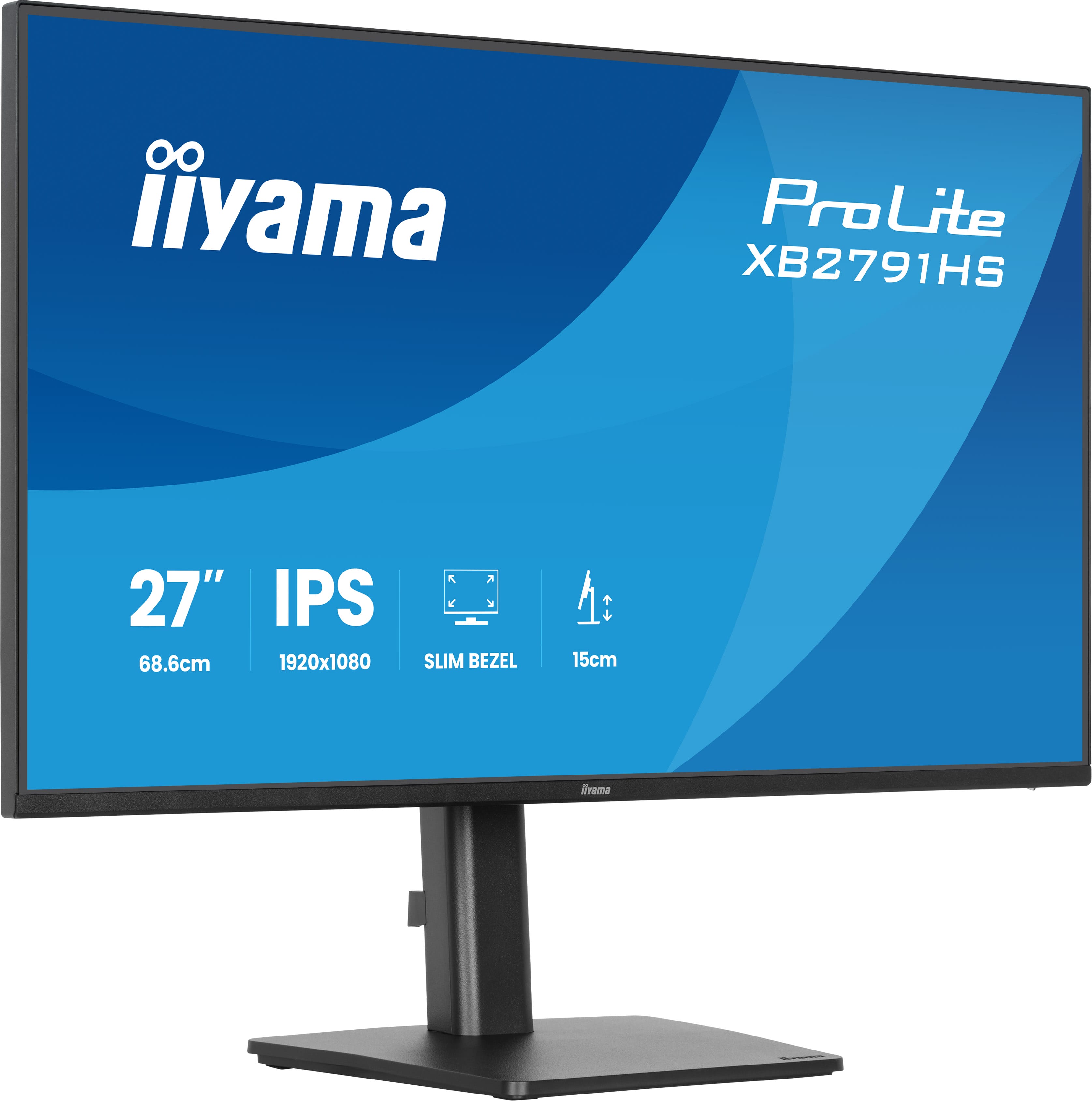 Iiyama ProLite XB2791HS-B1 | 27" Full HD IPS Monitor 120Hz Ergonomisch Höhenverstellbar Eye Care