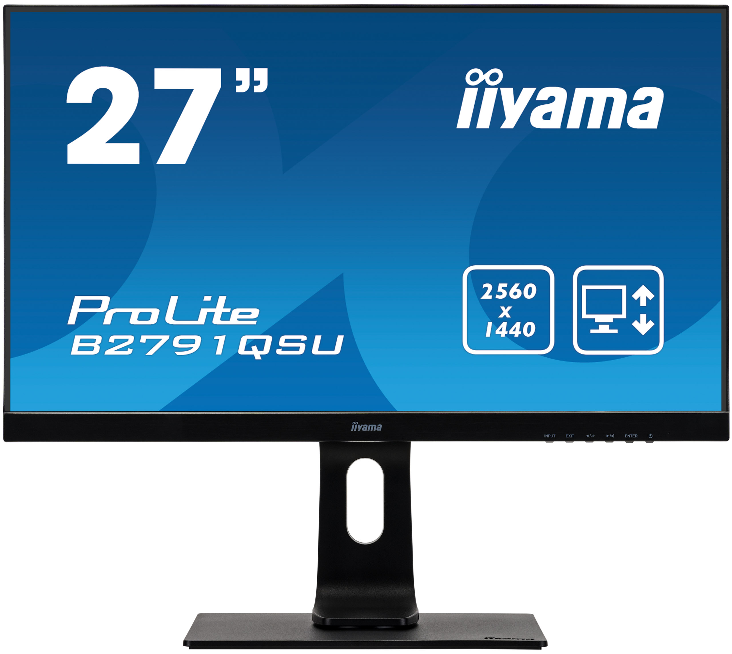 Iiyama ProLite B2791QSU-B1 | 27" (68,5cm) | WQHD-Monitor mit zusätzlichem Arbeitsbereich für mehr Flexibilität