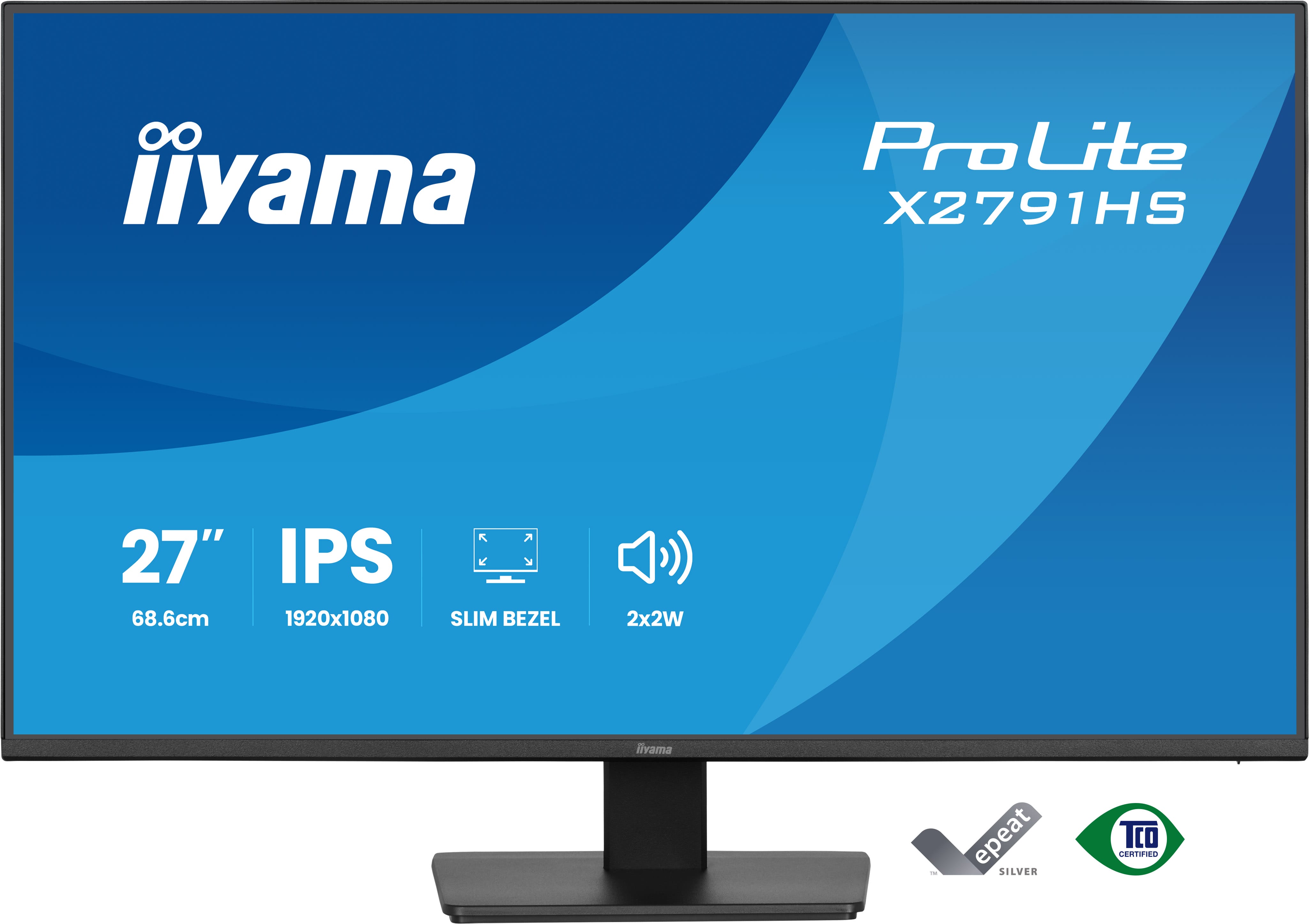 Iiyama ProLite X2791HS-B1 | 27" IPS Full HD Monitor 120 Hz Eye-Care flimmerfrei