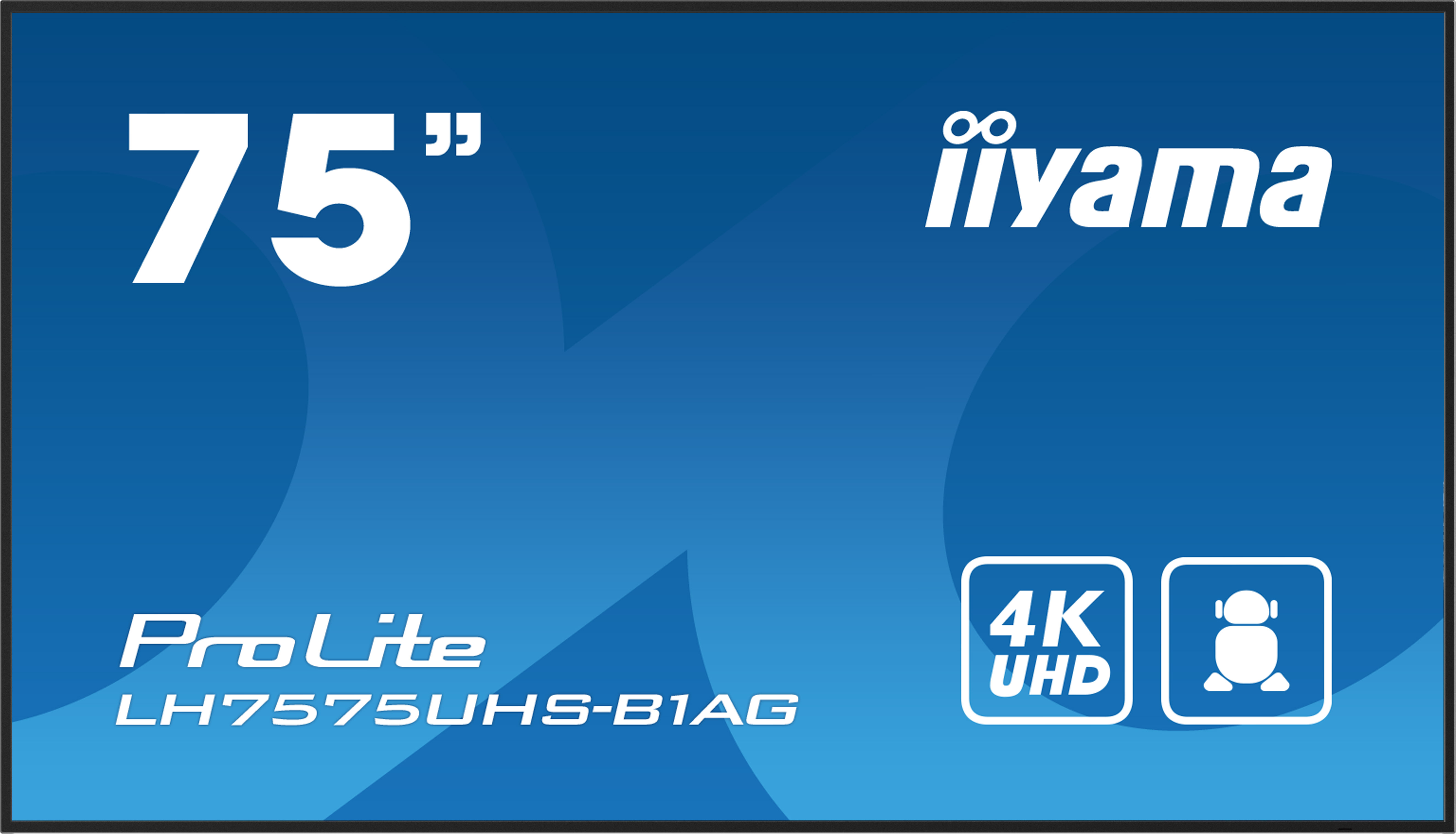 Iiyama ProLite LH7575UHS-B1AG | 75" 4K UHD Digital Signage Display – 24/7 Betrieb, Android OS, Intel® SDM, FailOver