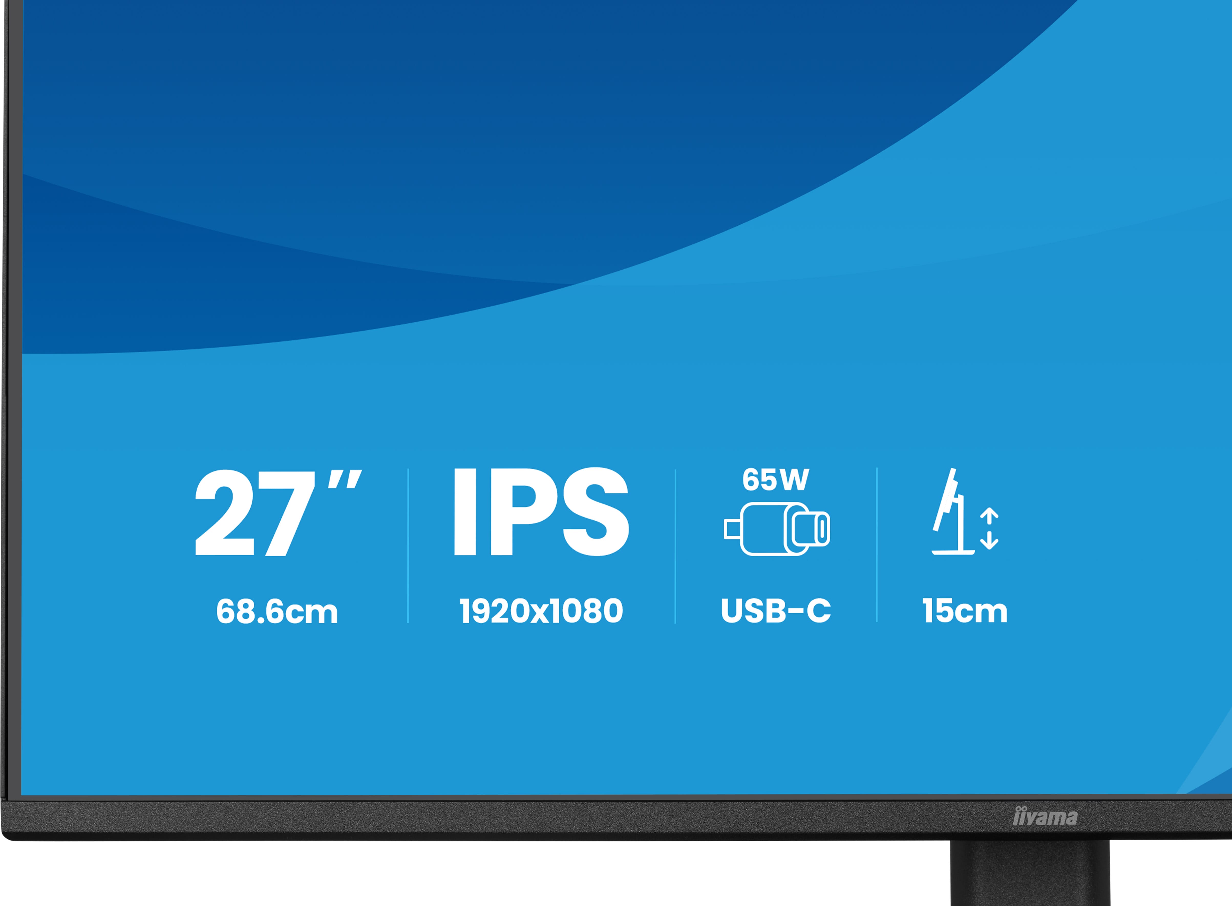 Iiyama ProLite XB2797HSN-B1 | 27" Full HD IPS Monitor mit USB-C Docking