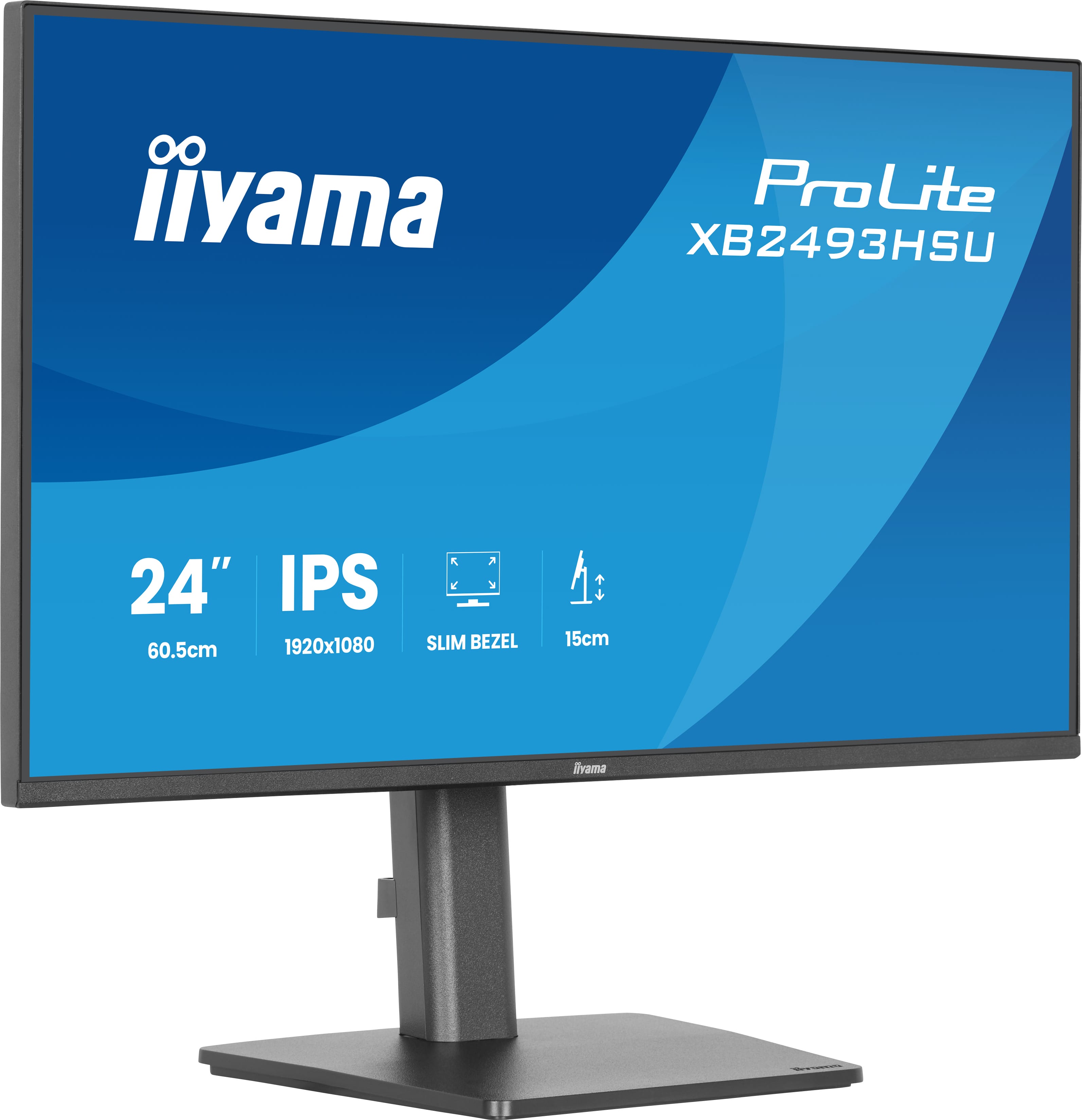 iiyama ProLite XB2493HSU-B1 | 24" Full HD IPS Monitor 120Hz – Ergonomisch für moderne Arbeitsplätze