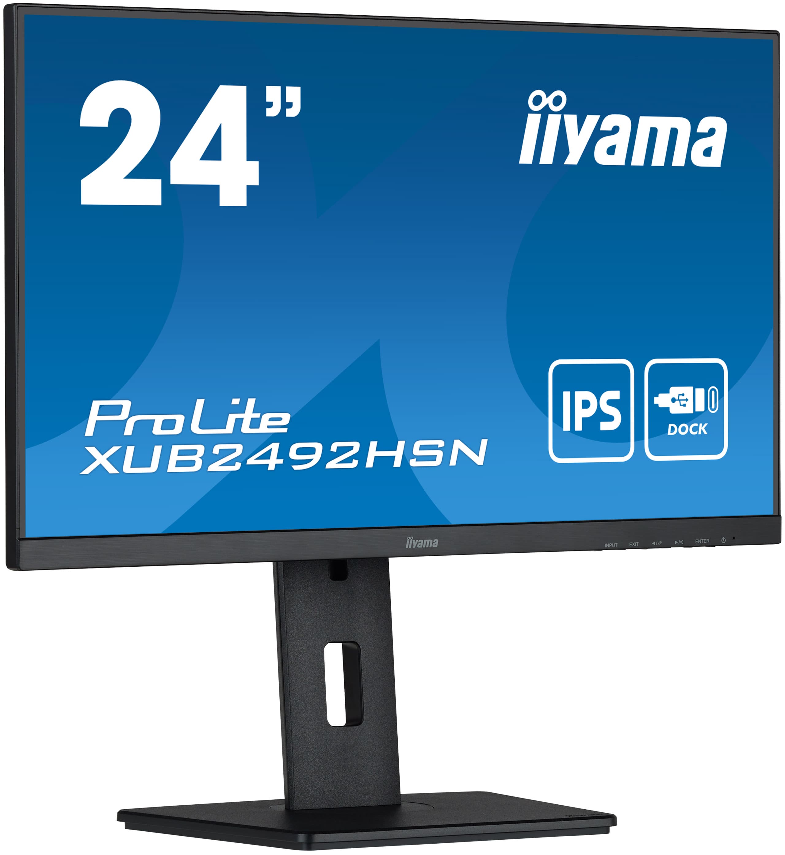 Iiyama ProLite XUB2492HSN-B5 | 24" | Ergonomischer Monitor mit USB-C Dock