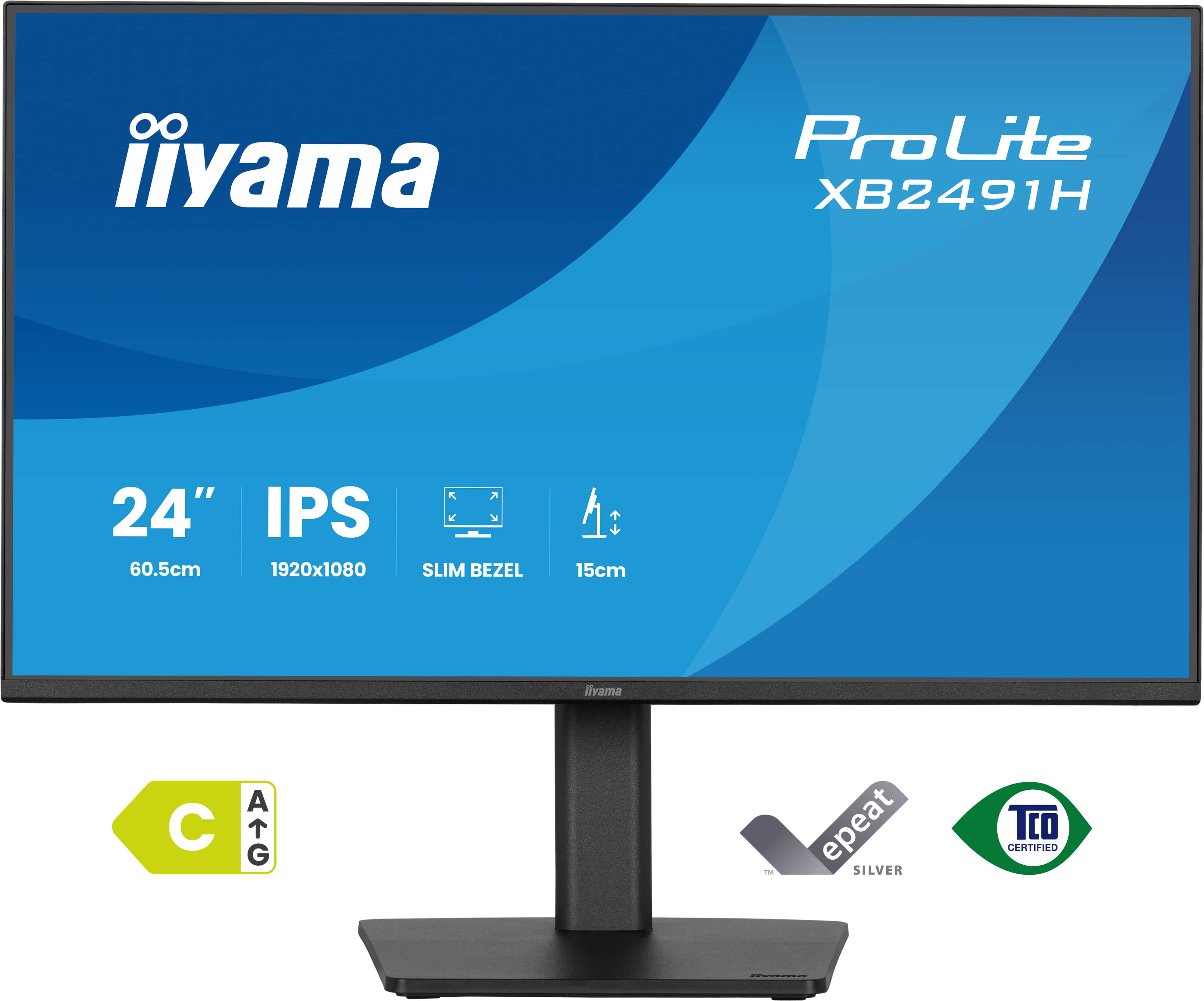 Iiyama ProLite XB2491H-B1 | 24" Ergonomischer IPS Monitor Full HD