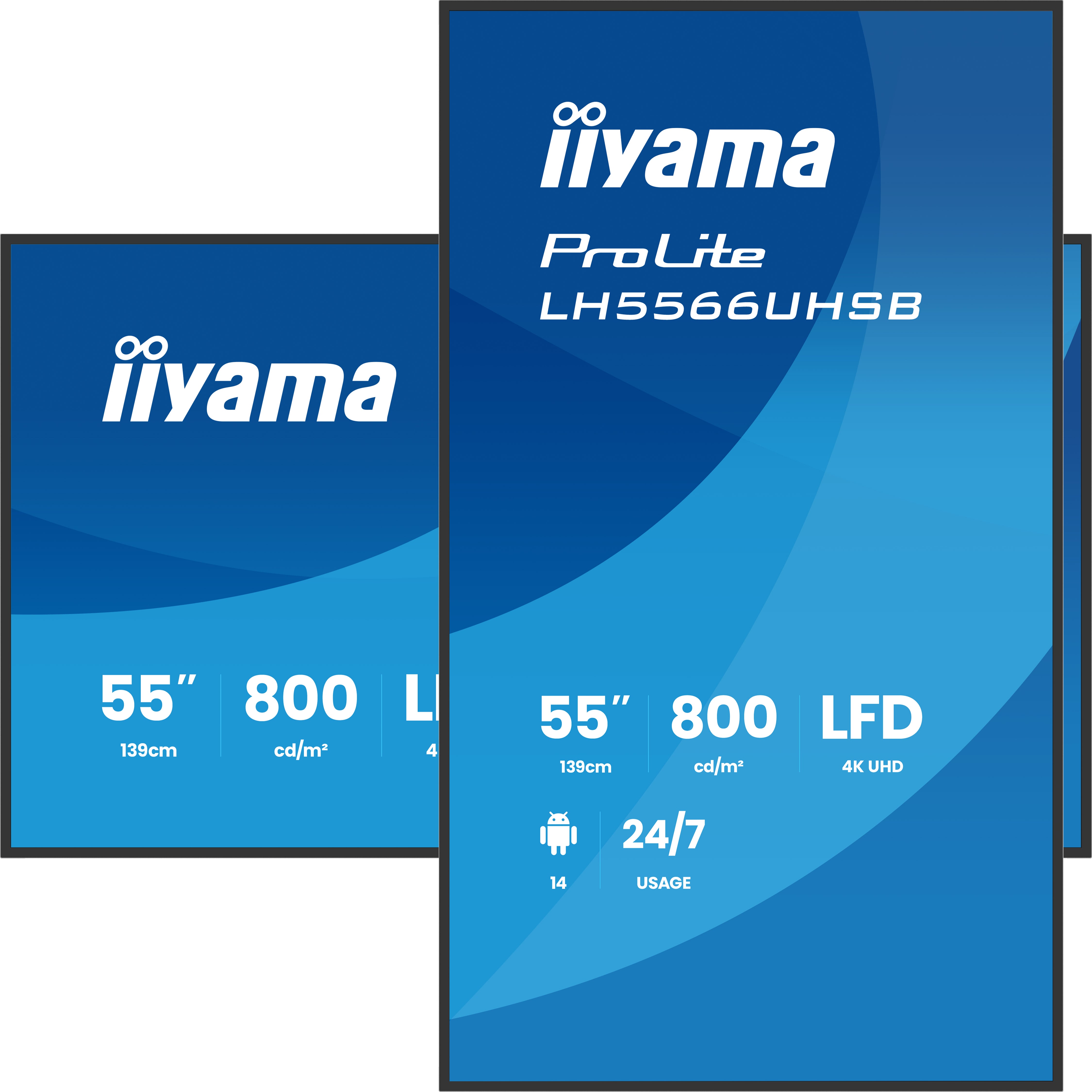 Iiyama ProLite LH5566UHSB-B1AG | 55" | 4K | Indoor Display