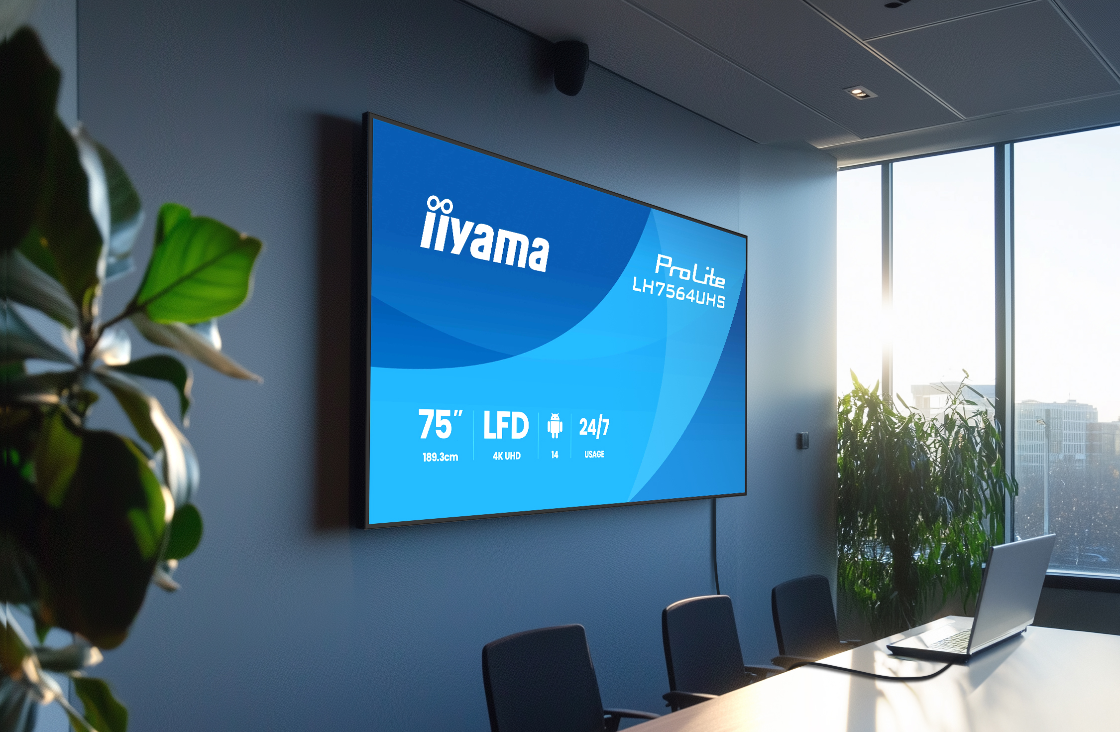 Iiyama ProLite LH4364UHS-B1AG | 43" 4K UHD Digital Signage Display für professionelle Anwendungen