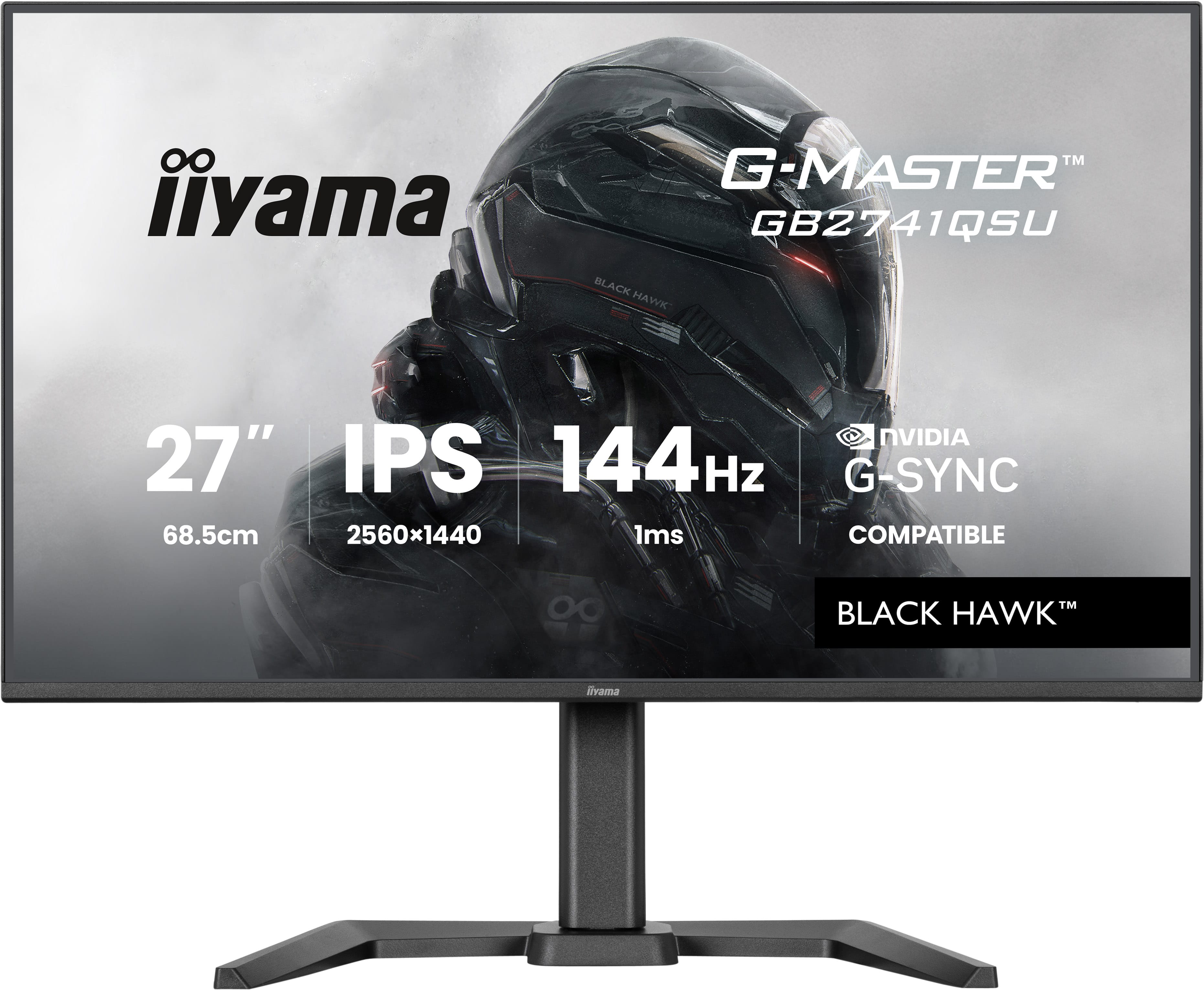 Iiyama G-MASTER GB2741QSU-B1 | 27" QHD Gaming Monitor mit 144 Hz und IPS-Panel