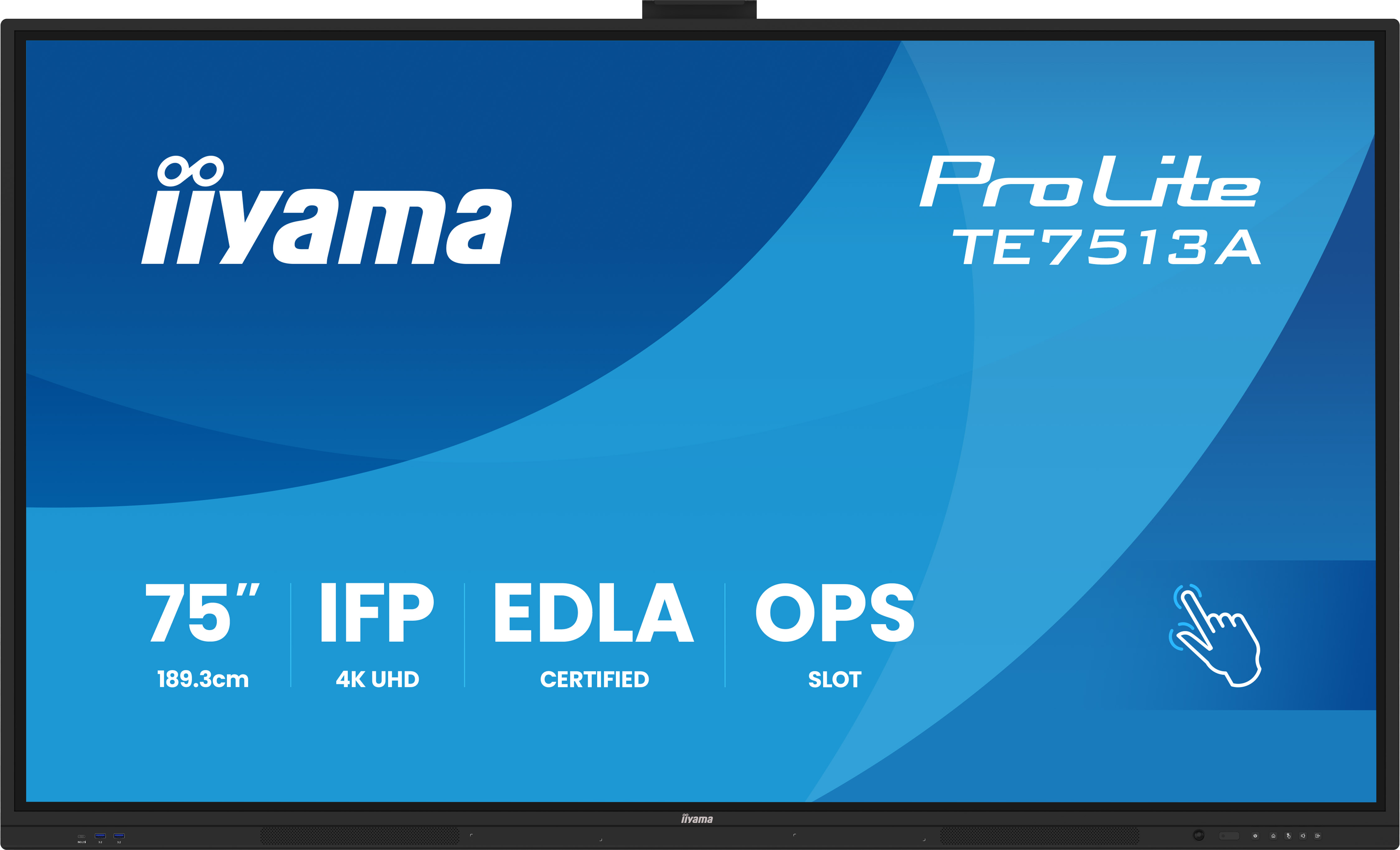 Iiyama ProLite TE7513A-B3AG | 75" | 4K UHD | Whiteboard Display