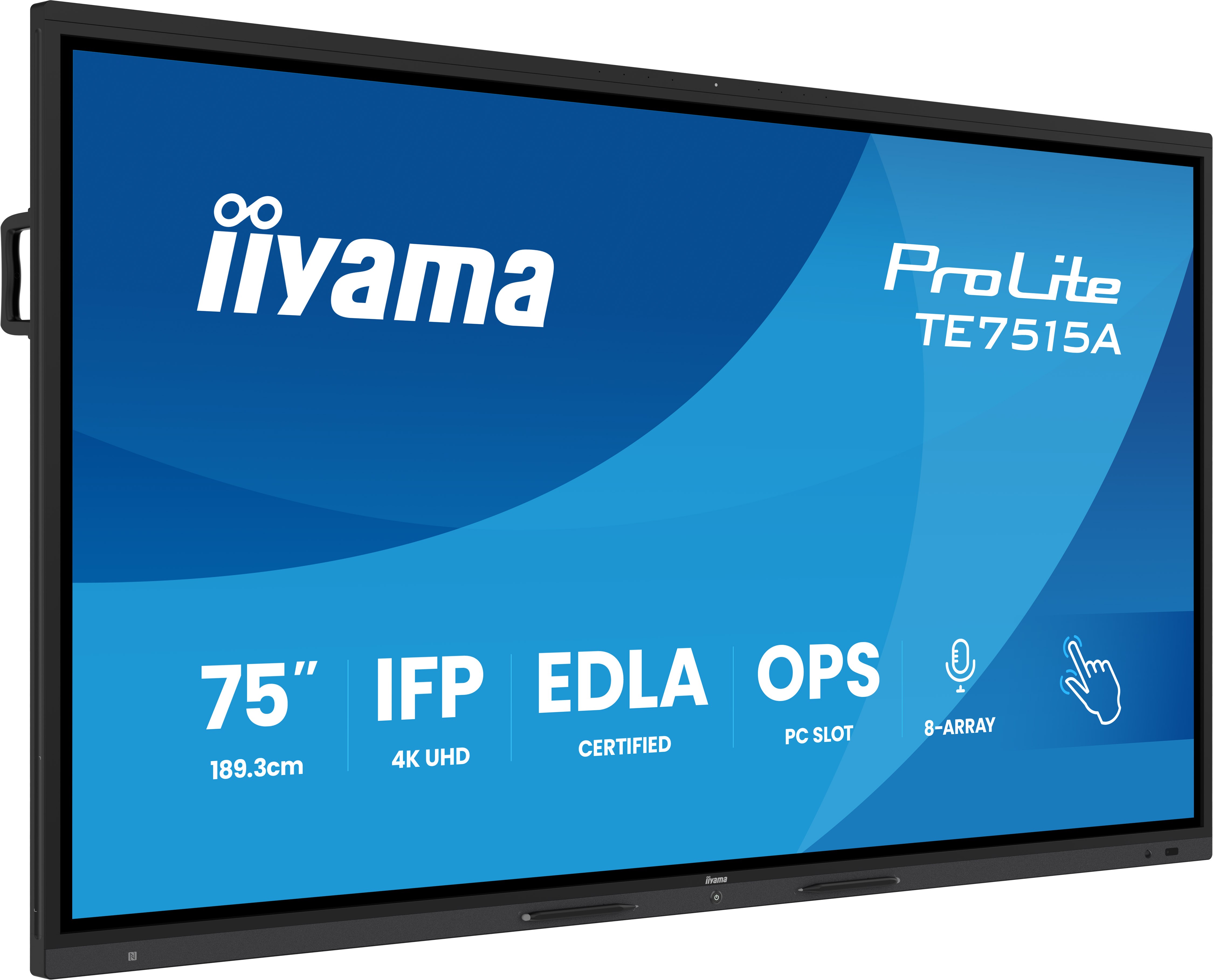 Iiyama ProLite TE7515A-B2AG 75" – Interaktives 4K Touch Display für moderne Meetings & Zusammenarbeit