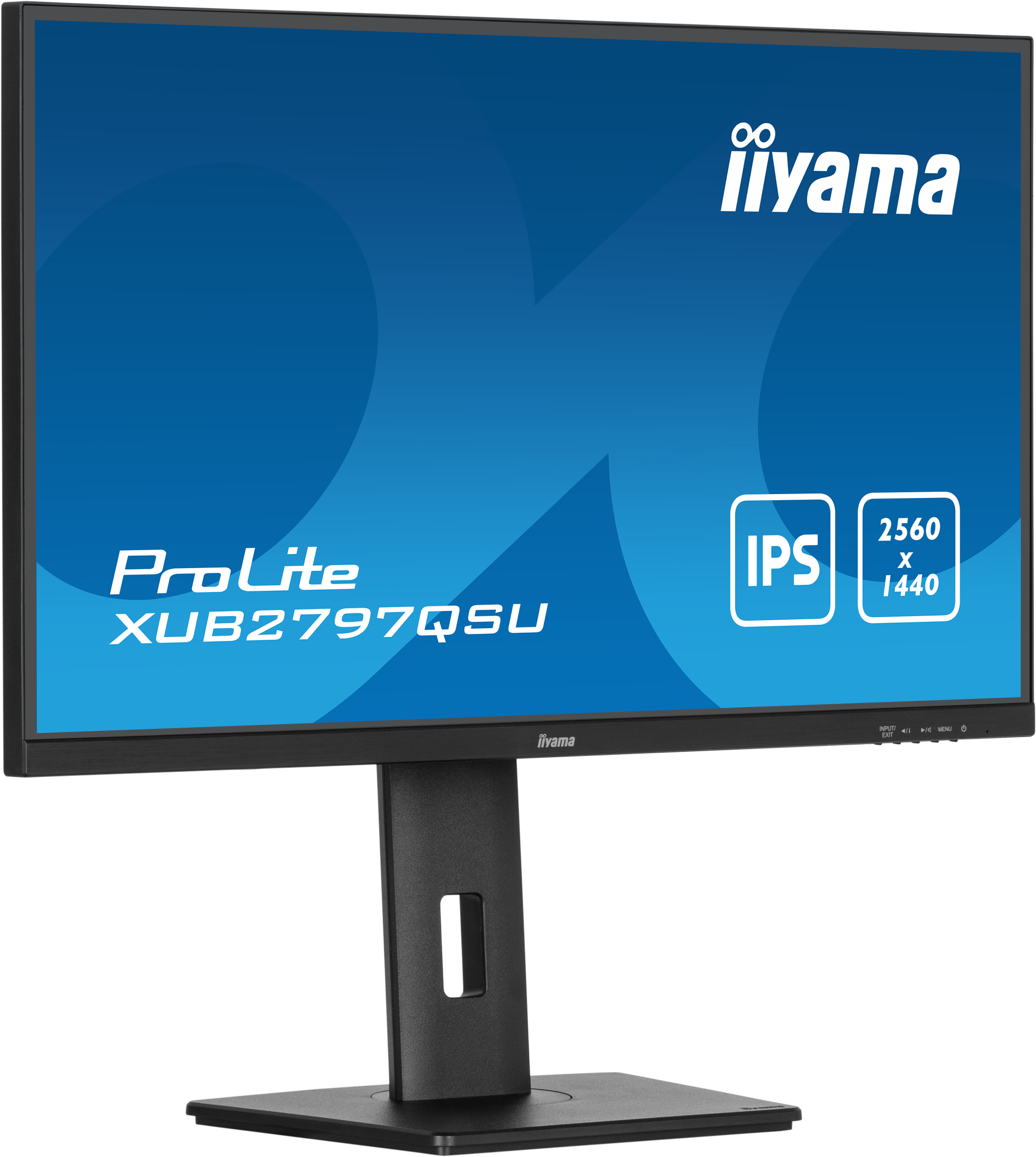 Iiyama ProLite XUB2797QSU-B2 | 27" Monitor mit IPS-Panel Technologie, QHD-Auflösung, USB-Hub, 100Hz Bildwiederholfrequenz