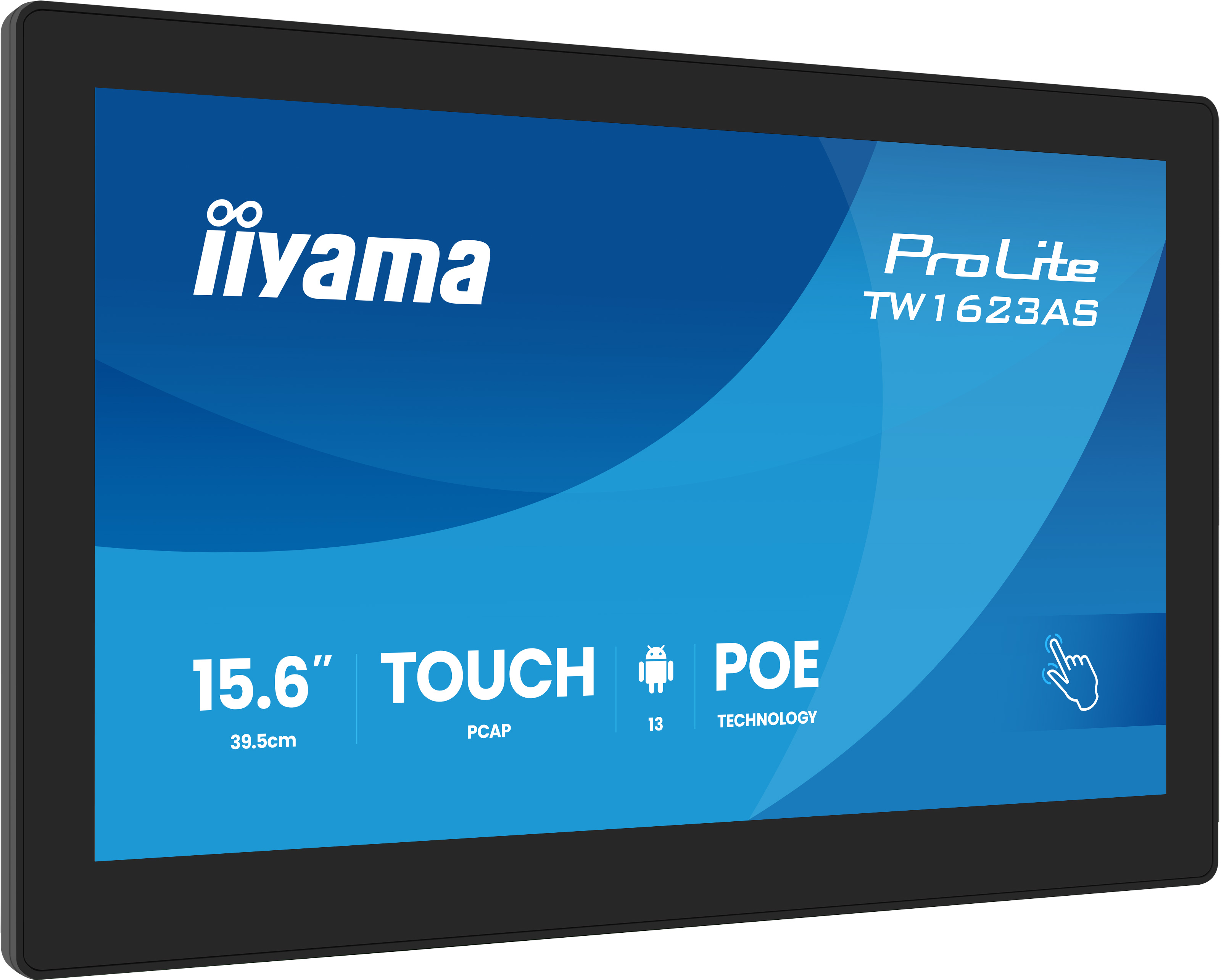 iiyama ProLite TW1623AS-B3P 15,6 Zoll Android Touchscreen-PC mit PoE und 10-Punkt-PCAP