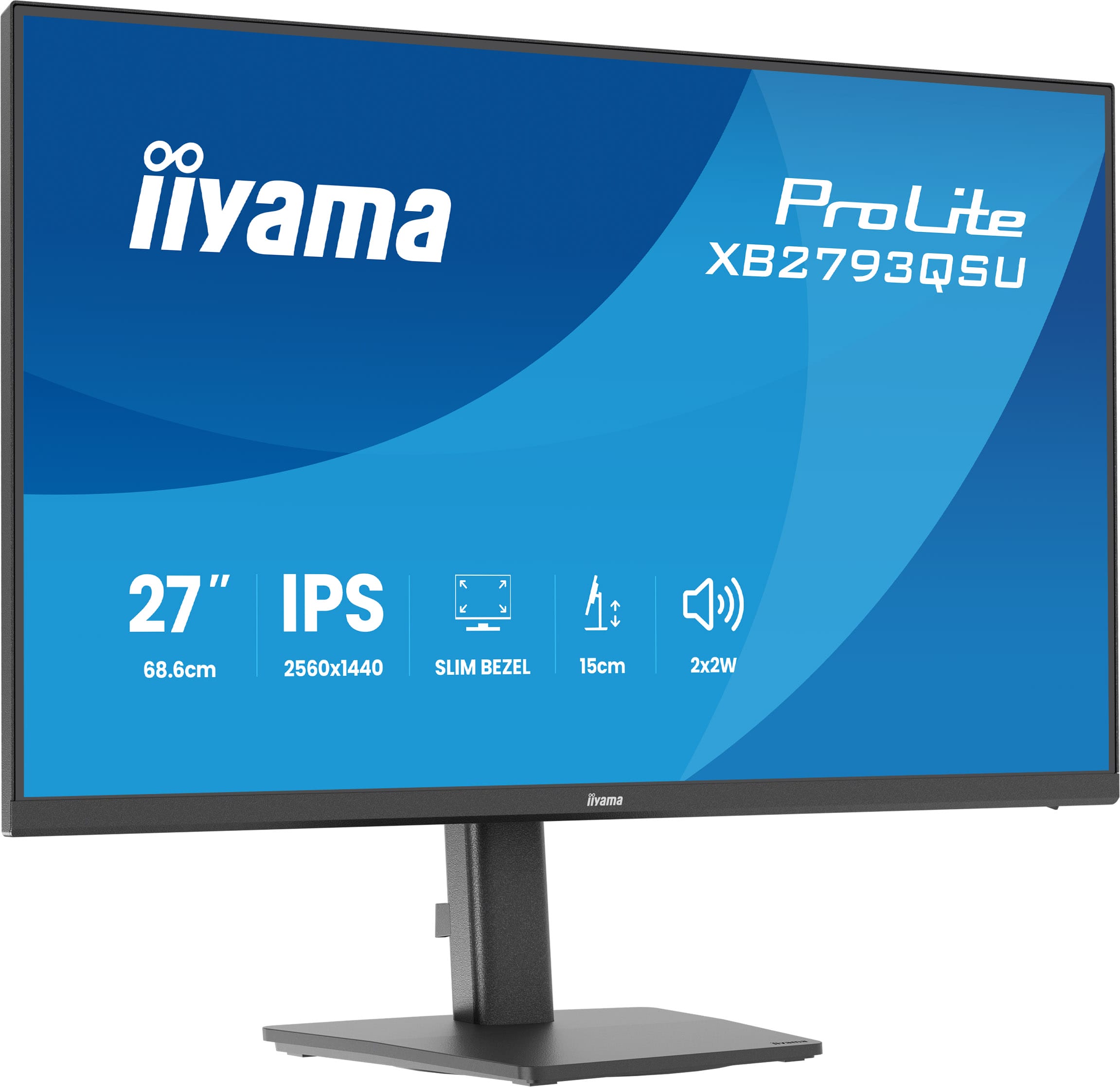 Iiyama ProLite XB2793QSU-B1 | 27" QHD IPS Monitor mit USB-Hub