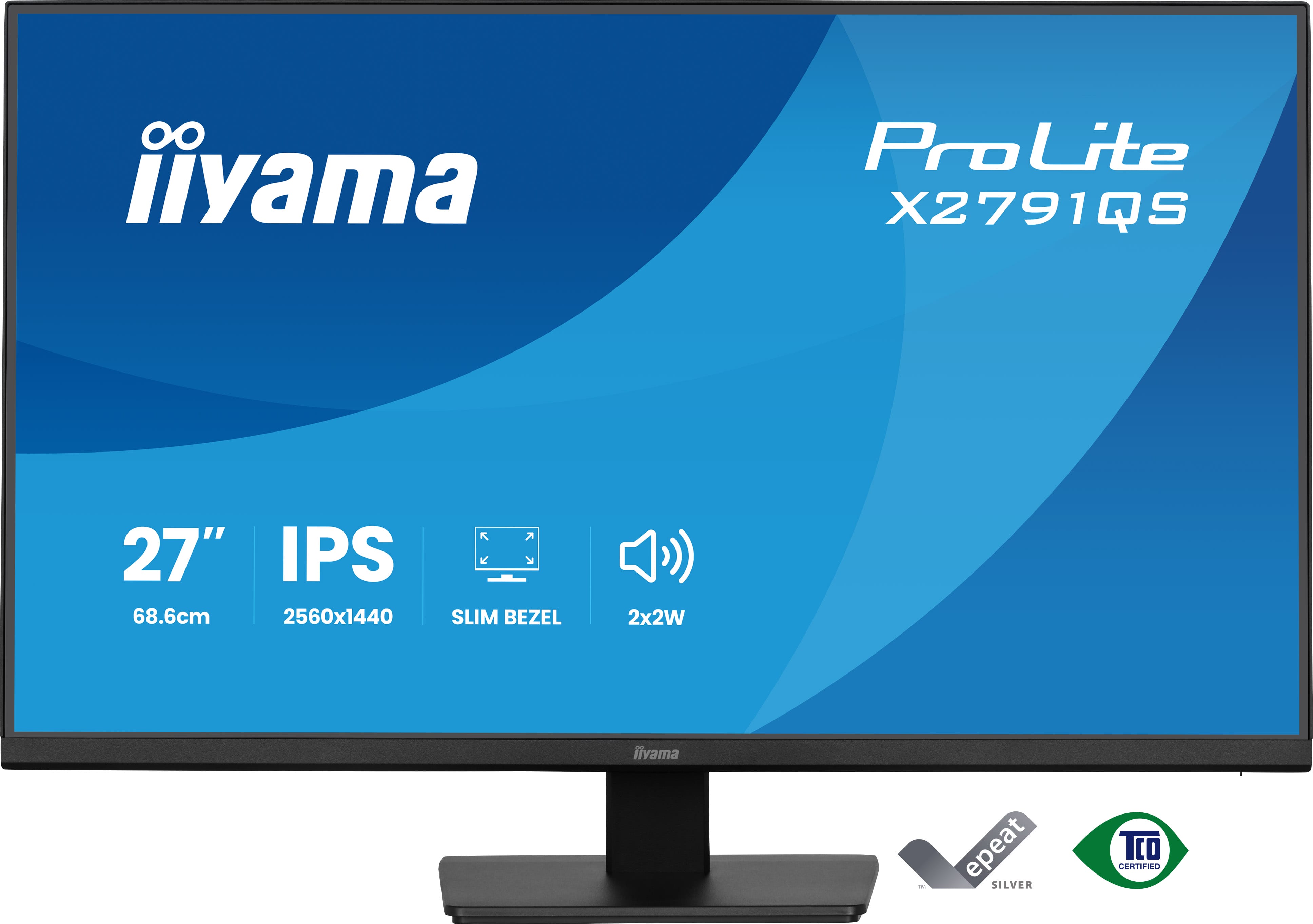Iiyama ProLite X2791QS-B1 | 27" QHD IPS Monitor Slim Design für Office & Multitasking