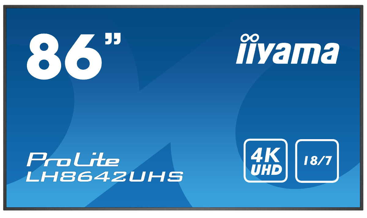 Iiyama ProLite LH8642UHS-B3 | 86" (217cm) | professionelles Digital Signage Display mit 4K UHD-Grafik