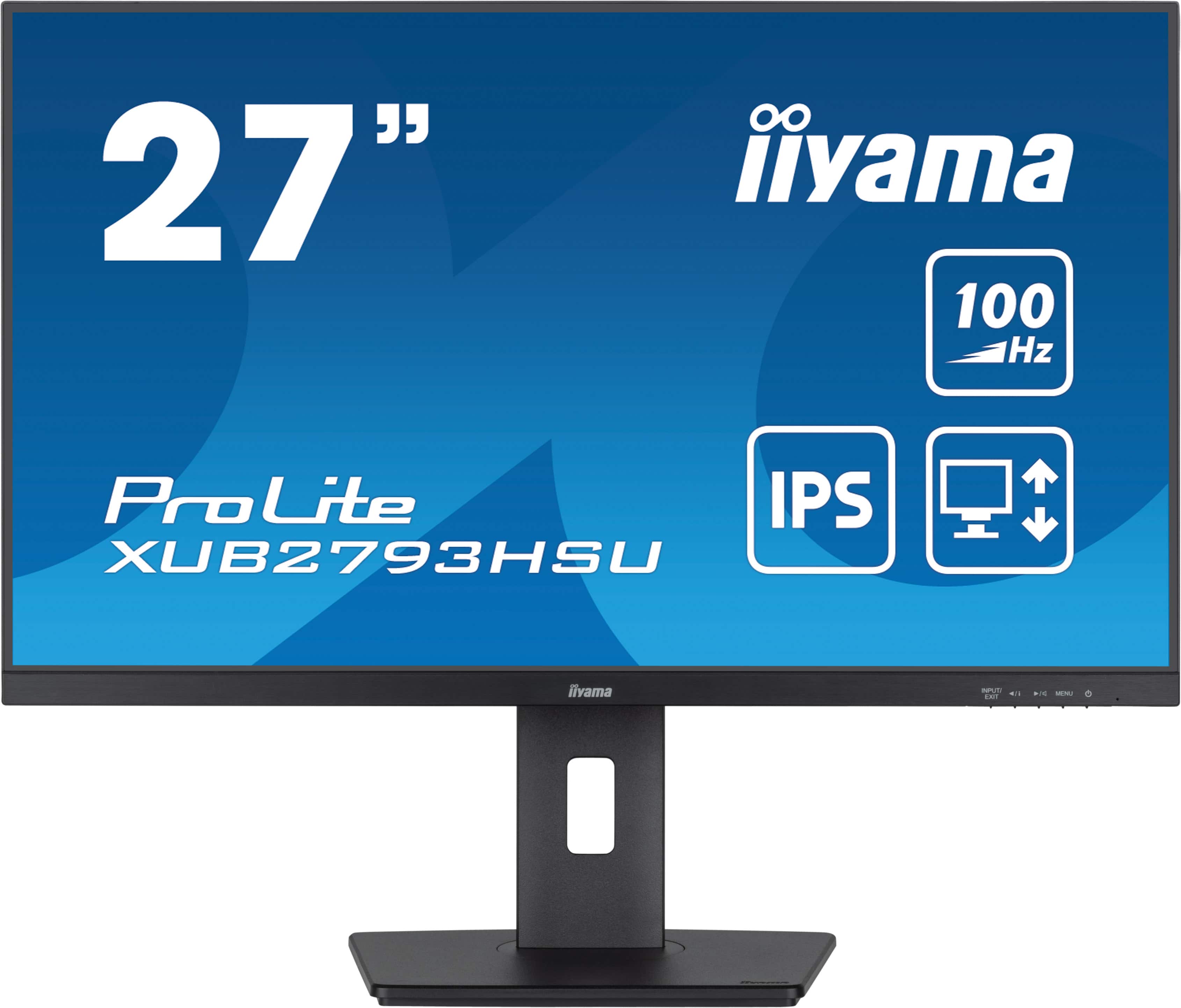 Iiyama ProLite XUB2793HSU-B7 | 27" Monitor mit IPS-Panel-Technologie und 100Hz  Iiyama ProLite XUB2793HSU-B7 | 27" Monitor mit IPS-Panel-Technologie und 100Hz