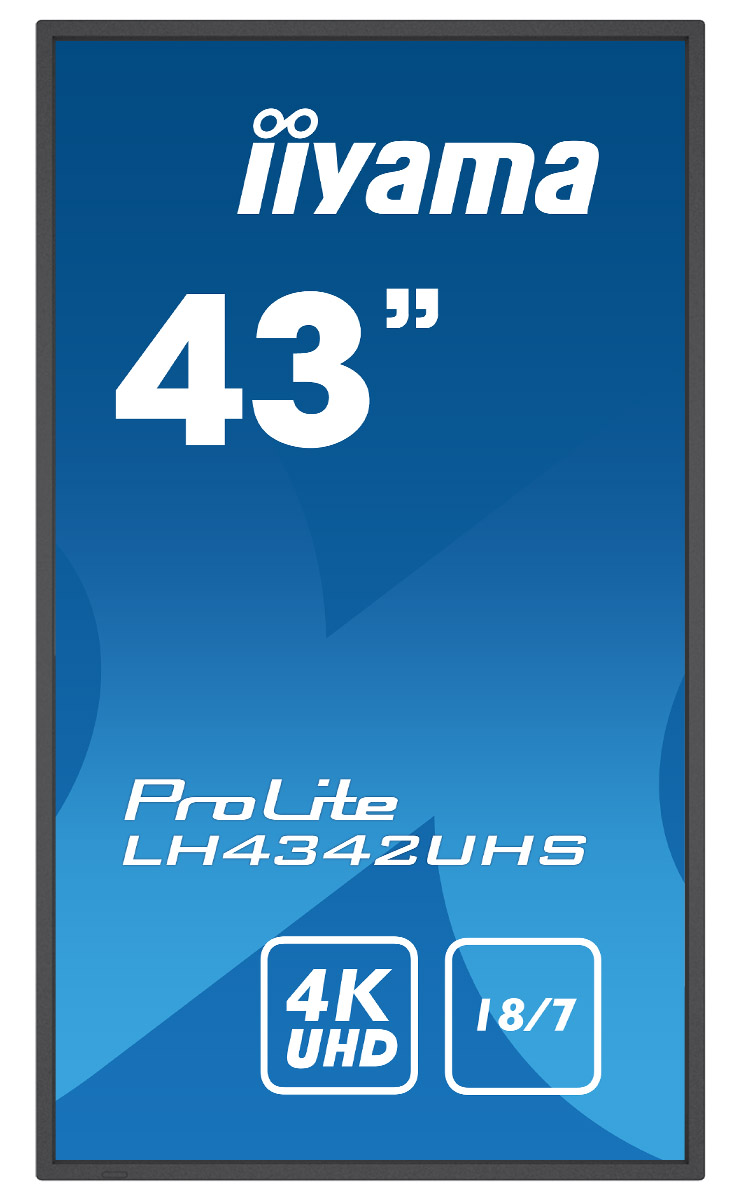 Iiyama ProLite LH4342UHS-B3 | 42,5" (108cm) | professionelles Digital Signage Display mit 4K UHD-Grafik