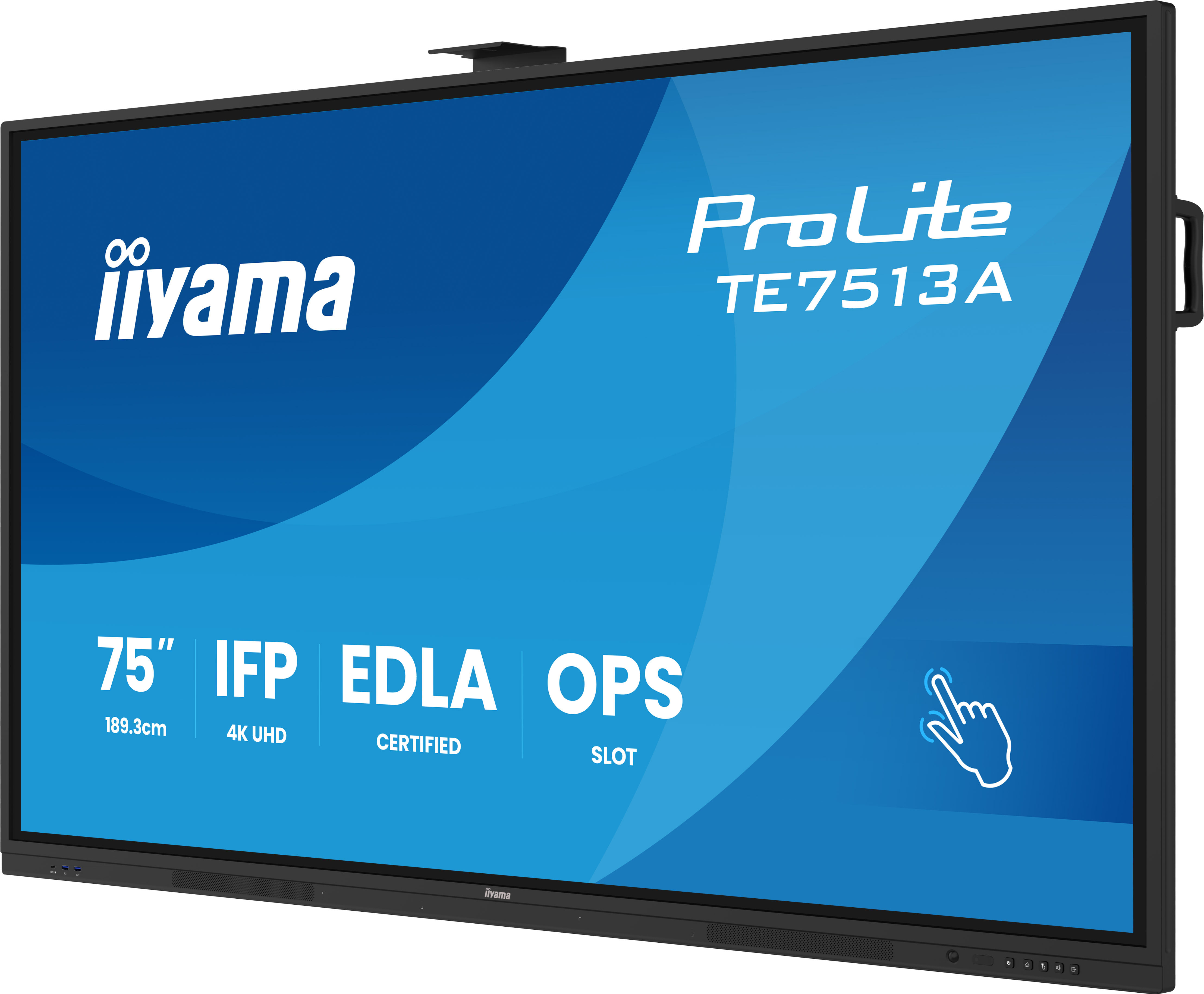 Iiyama ProLite TE7513A-B3AG | 75" | 4K UHD | Whiteboard Display