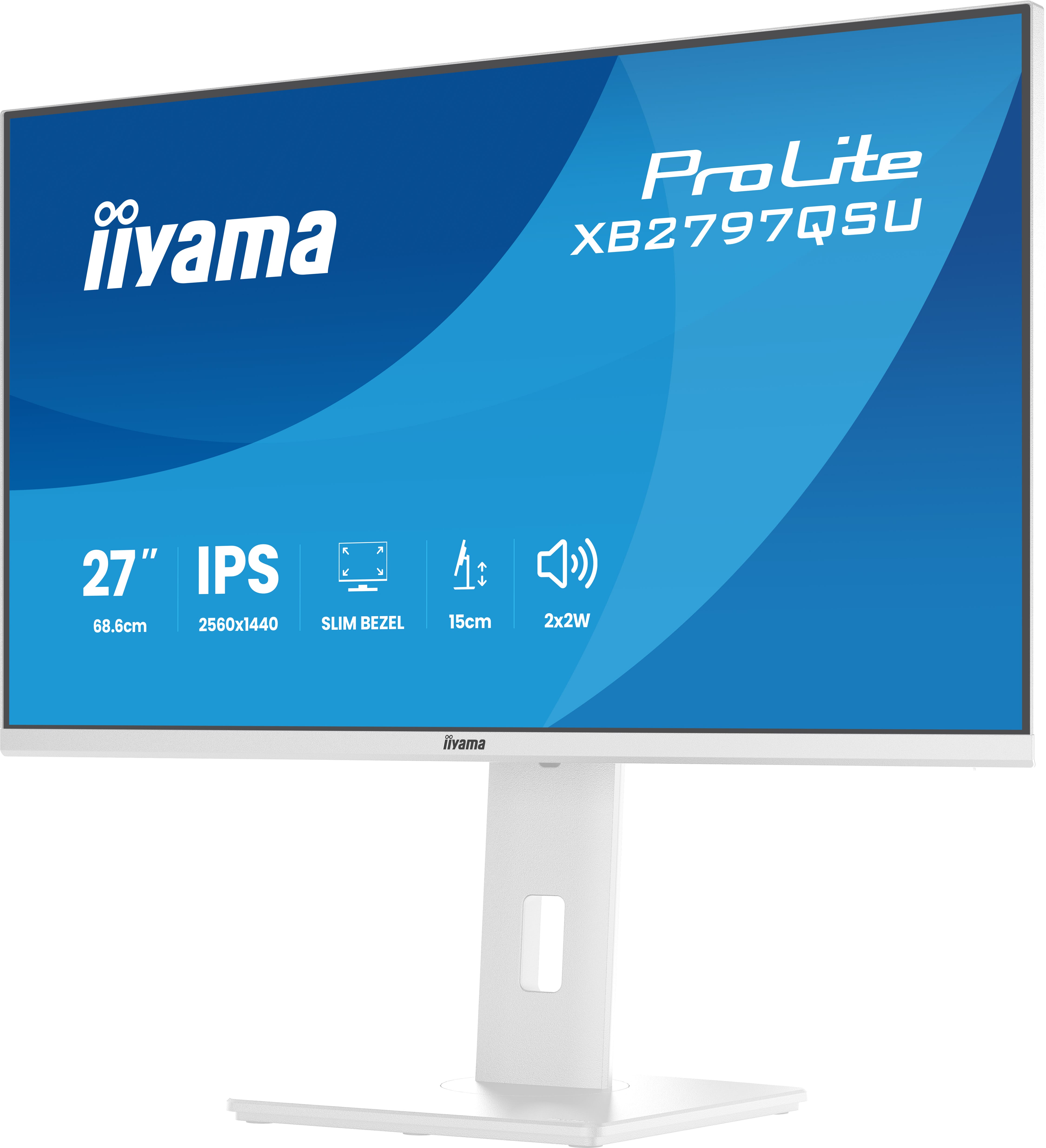 Iiyama ProLite XB2797QSU-W1 | 27" QHD IPS Monitor ergonomisch & USB-Hub