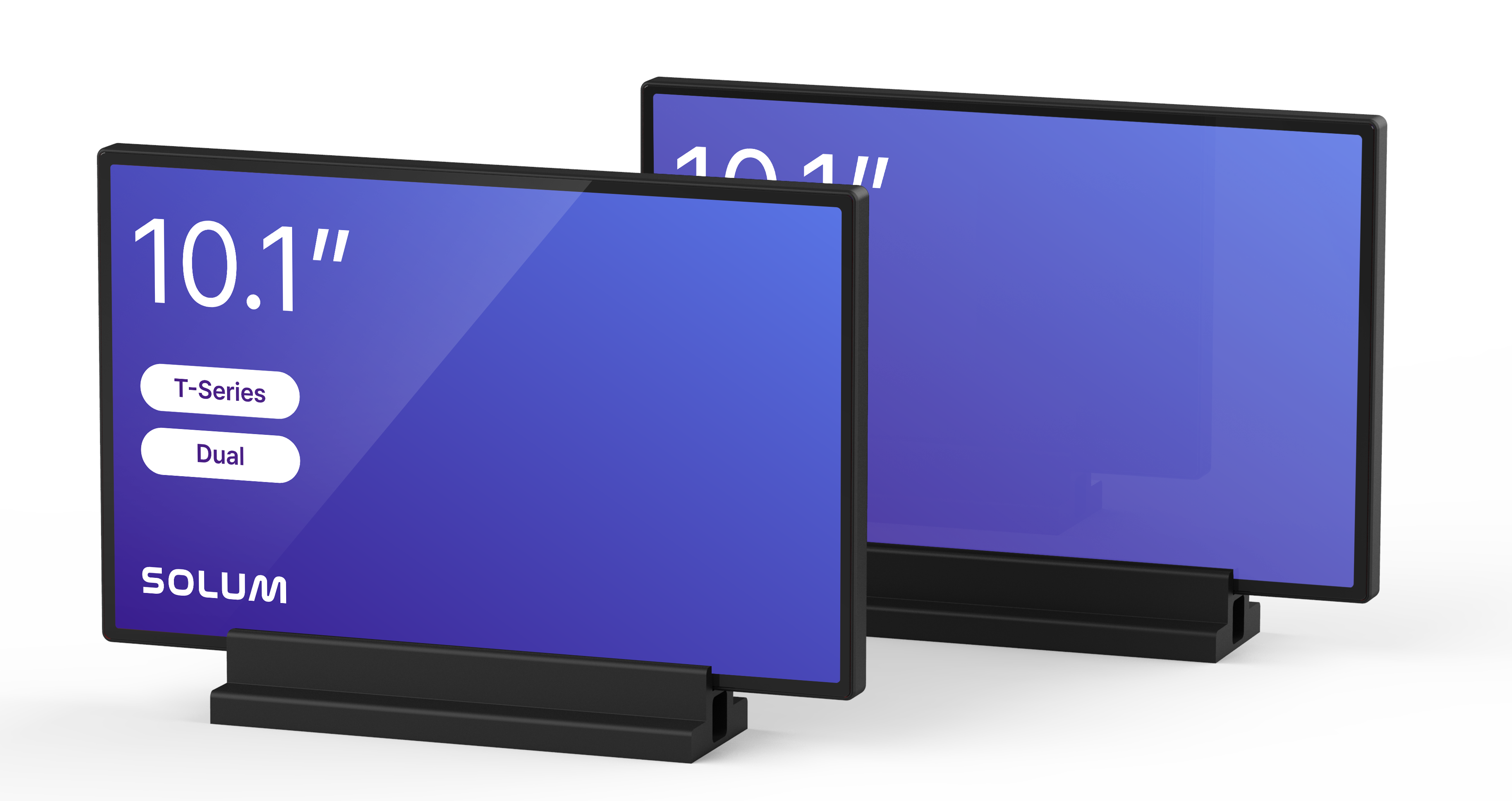 Solum T10A Dual | 10,1" Digital Signage Display für 24/7 Einsatz