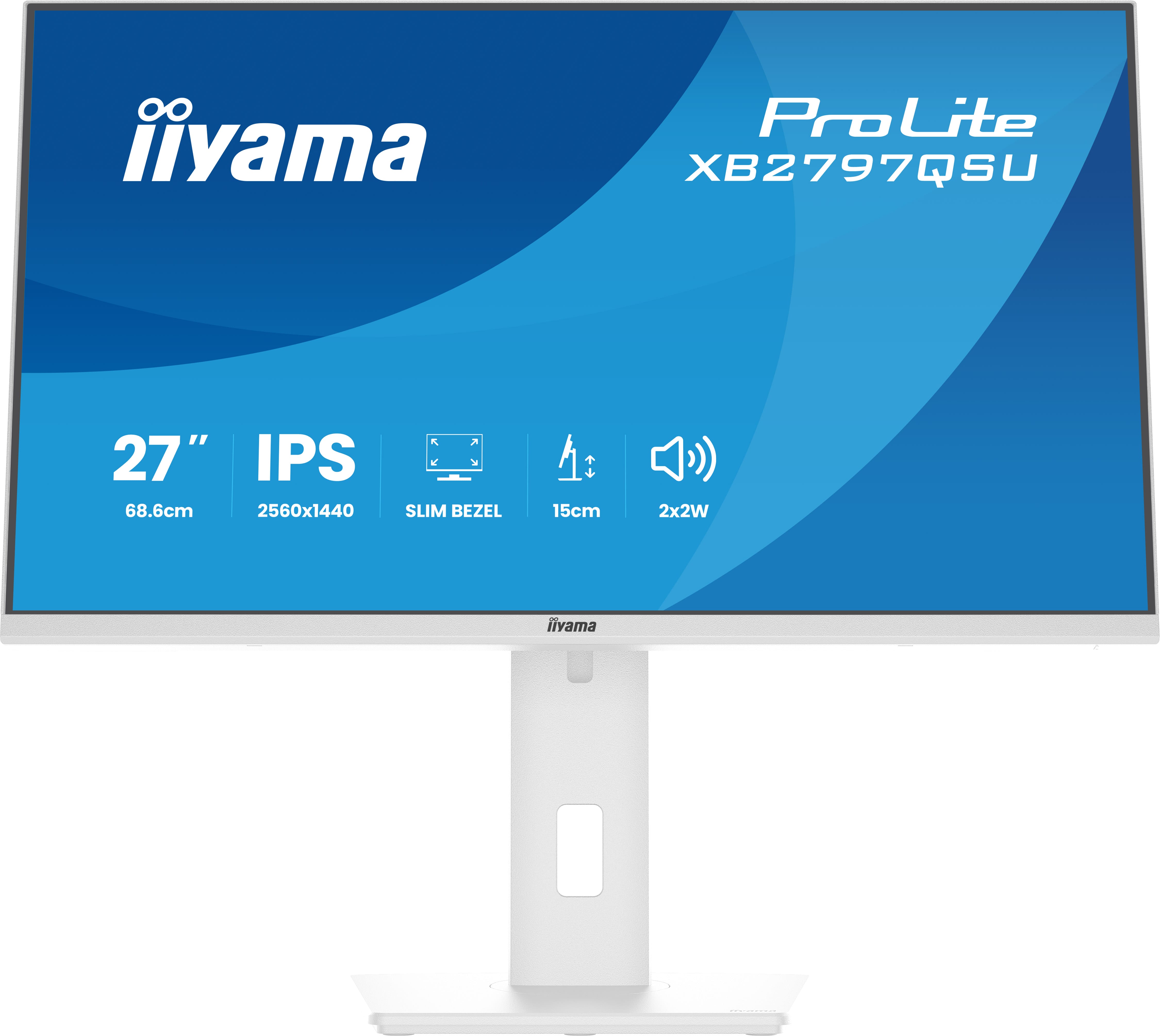 Iiyama ProLite XB2797QSU-W1 | 27" QHD IPS Monitor ergonomisch & USB-Hub