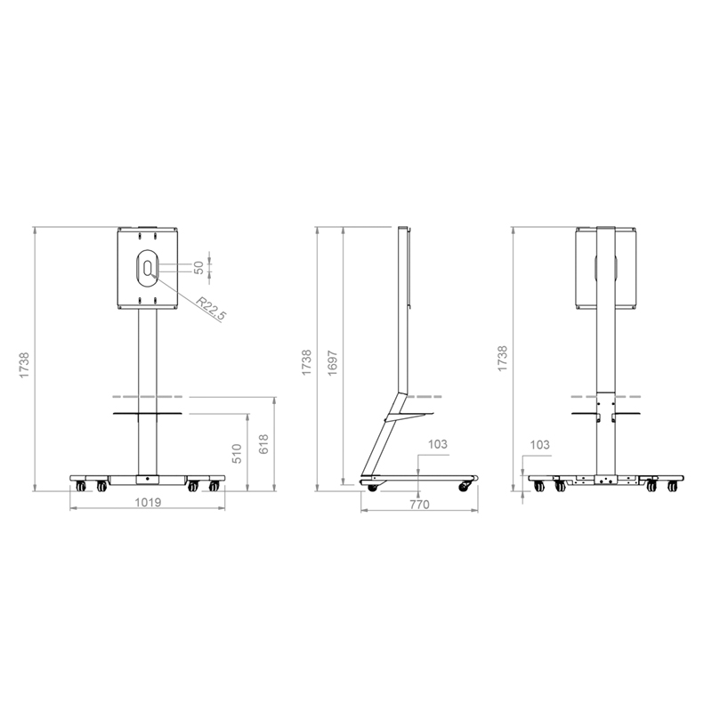 HAGOR ST SA Flip II 55″ | displayspezifisch für Samsung WM55H und WM55R