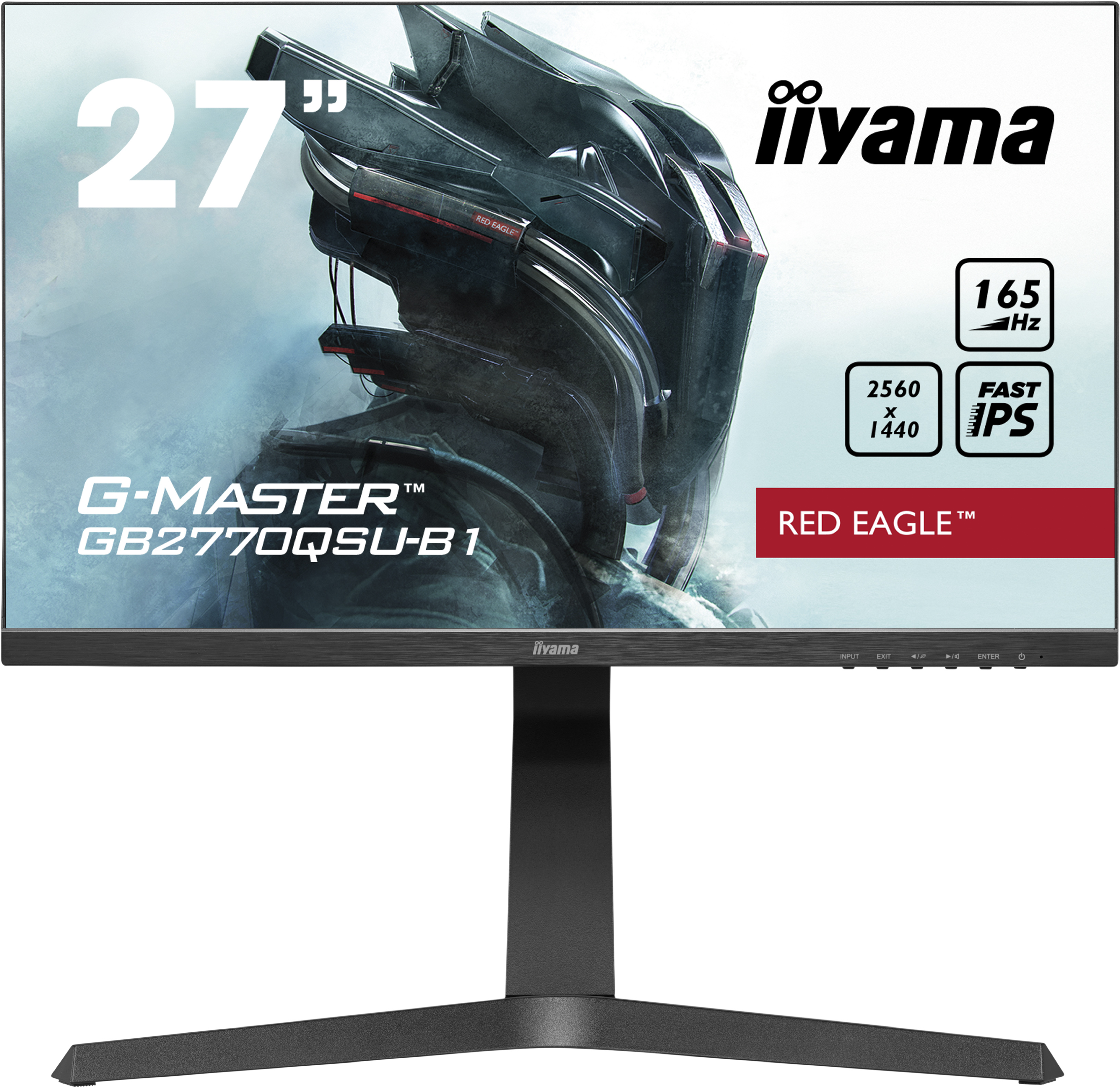 Iiyama G-MASTER GB2770QSU-B1 RED EAGLE | 27" | 165Hz | WQHD | Gaming Monitor