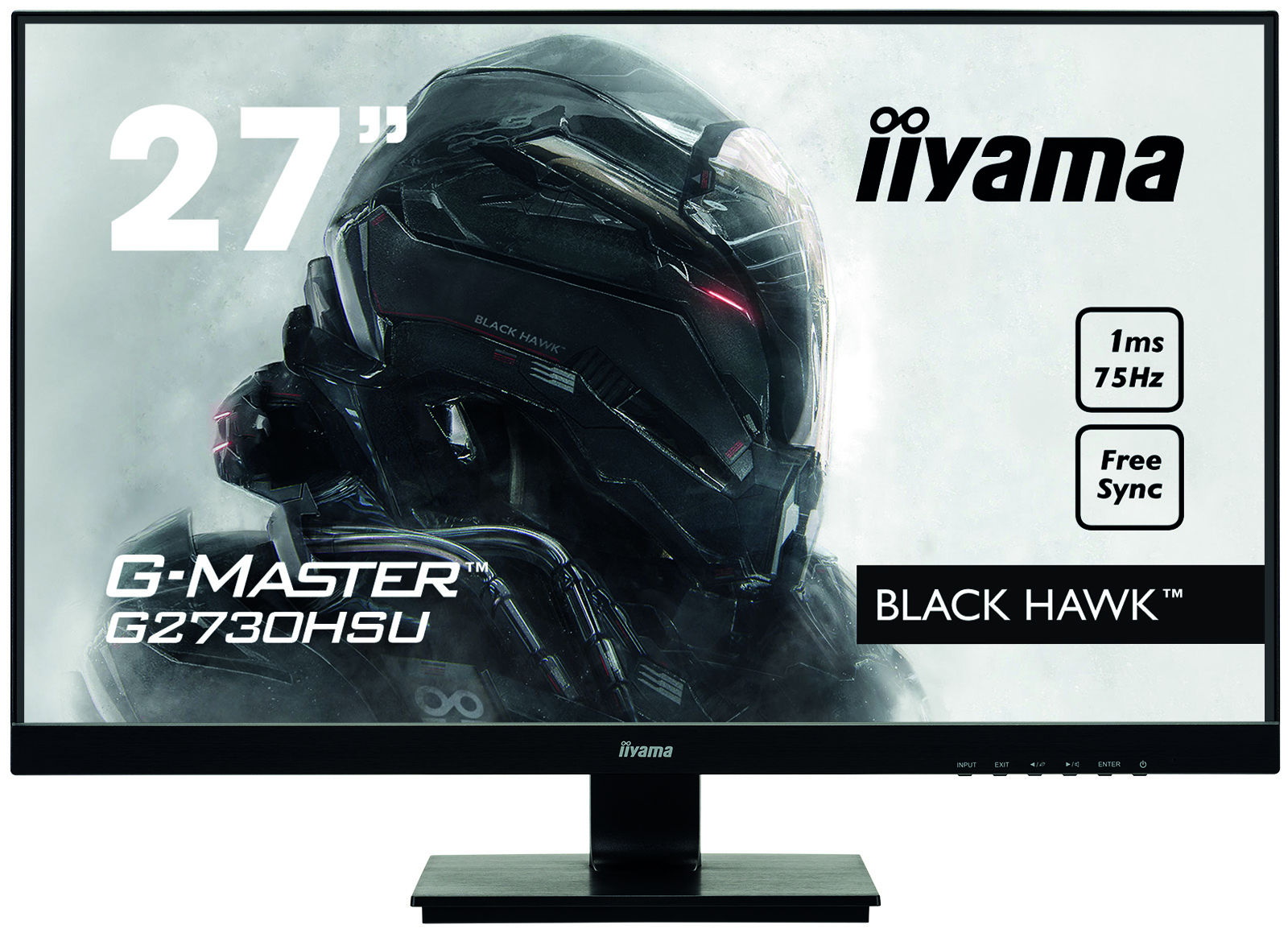 Iiyama G-MASTER G2730HSU-B1 BLACK HAWK | 27" | 1920 x 1080 | @75Hz | Gaming Monitor