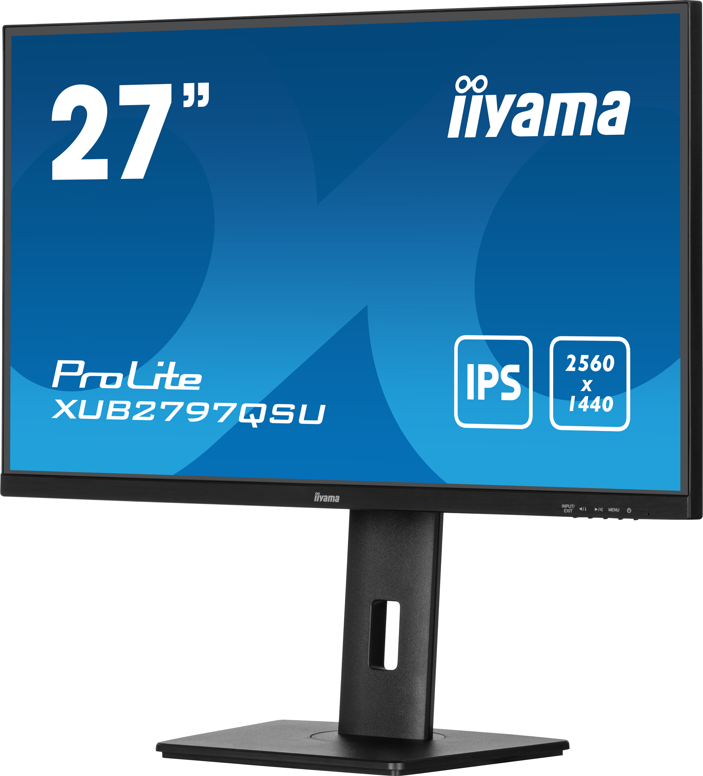 Iiyama ProLite XUB2797QSU-B2 | 27" Monitor mit IPS-Panel Technologie, QHD-Auflösung, USB-Hub, 100Hz Bildwiederholfrequenz
