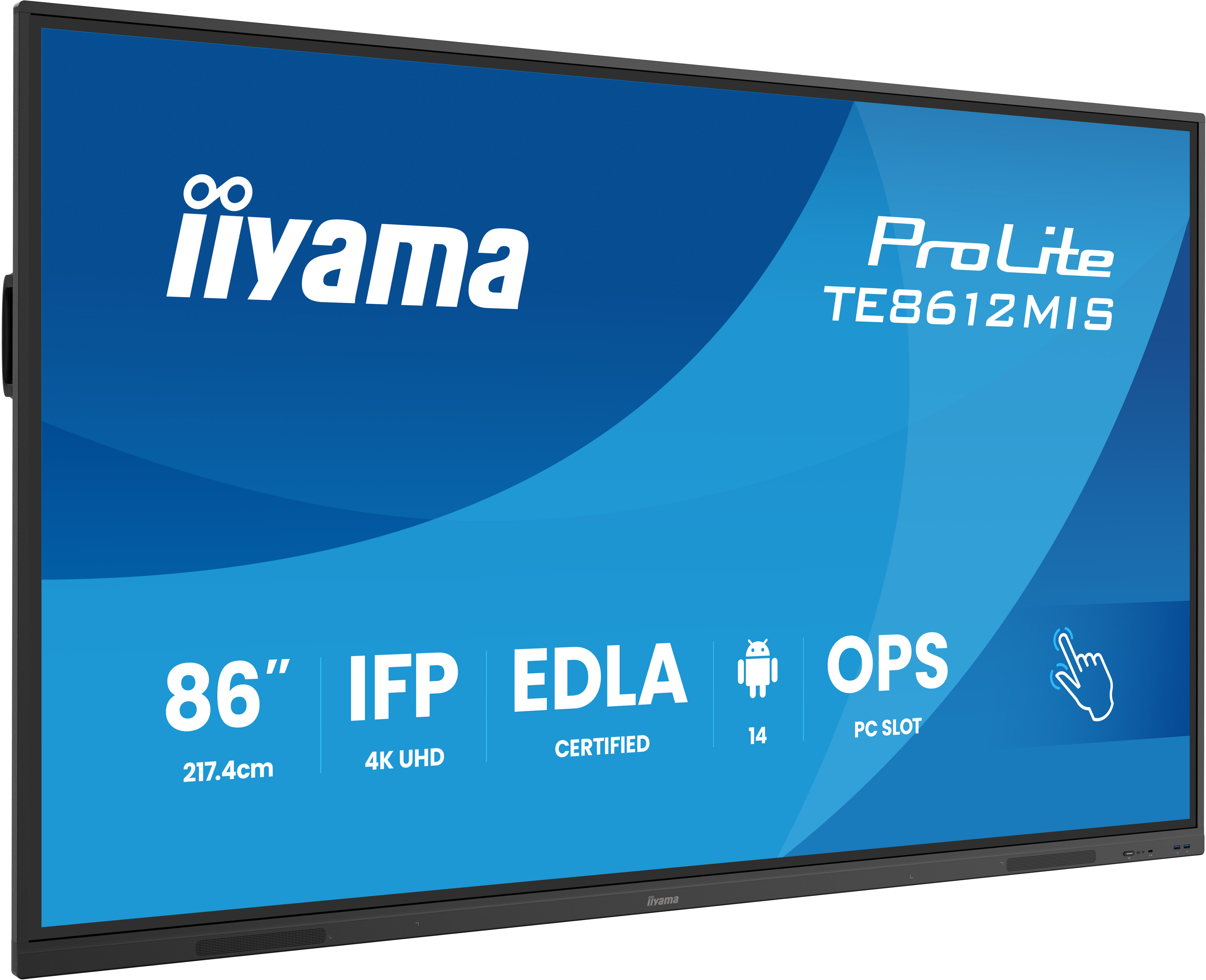 Iiyama ProLite TE8612MIS-B4AG | 86" 4K Touchdisplay mit Android 14 & interaktiver Whiteboard-Funktion