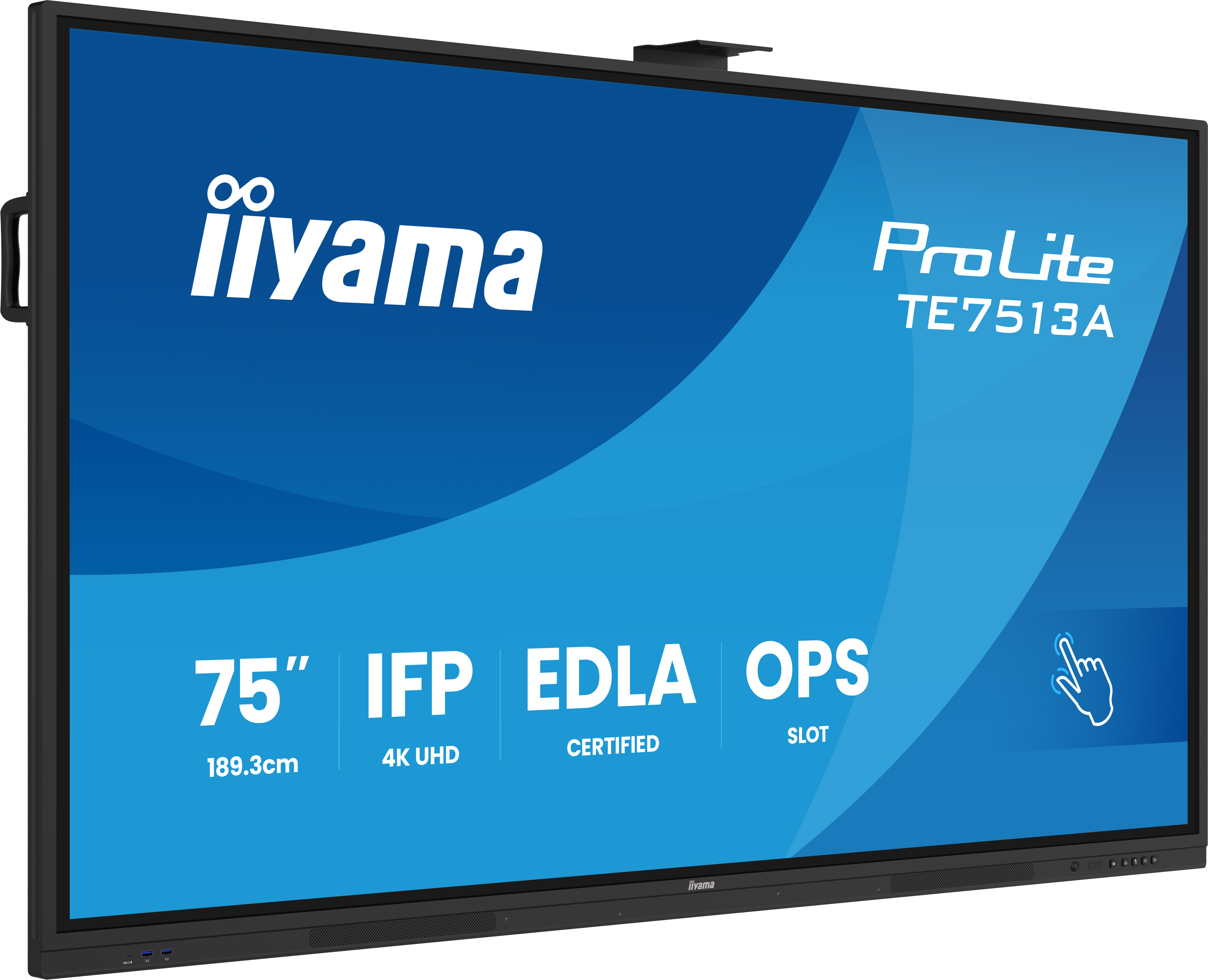 Iiyama ProLite TE7513A-B3AG | 75" | 4K UHD | Whiteboard Display