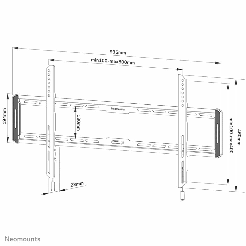 Neomounts WL30-550BL18 | 43" - 86" | max. 70kg | starr