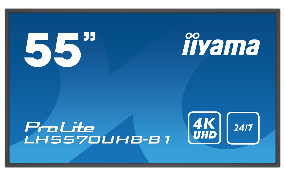 Iiyama ProLite LH5570UHB-B1 | 54.6" (138.8cm) | professionelles Digital Signage Display mit 4K-UHD-Auflösung