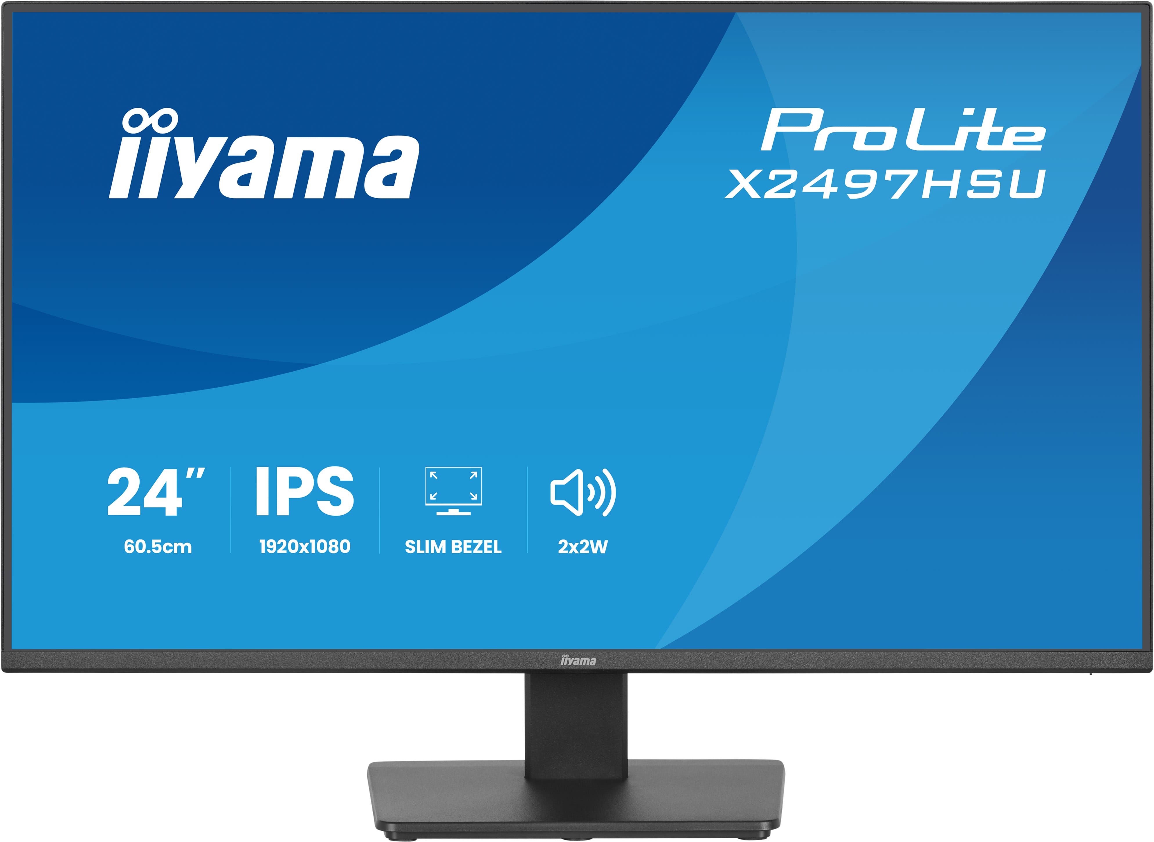 Iiyama ProLite X2497HSU-B1 | 24" Full HD ergonomischer Büro & Homeoffice Bildschirm mit Eye Care Technologie