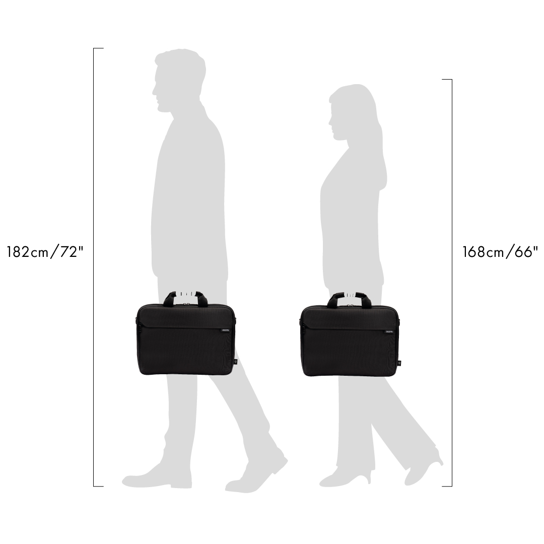 DICOTA ONE Top Traveller - Notebook-Tasche - 40.6 cm - 14" - 16" - Schwarz