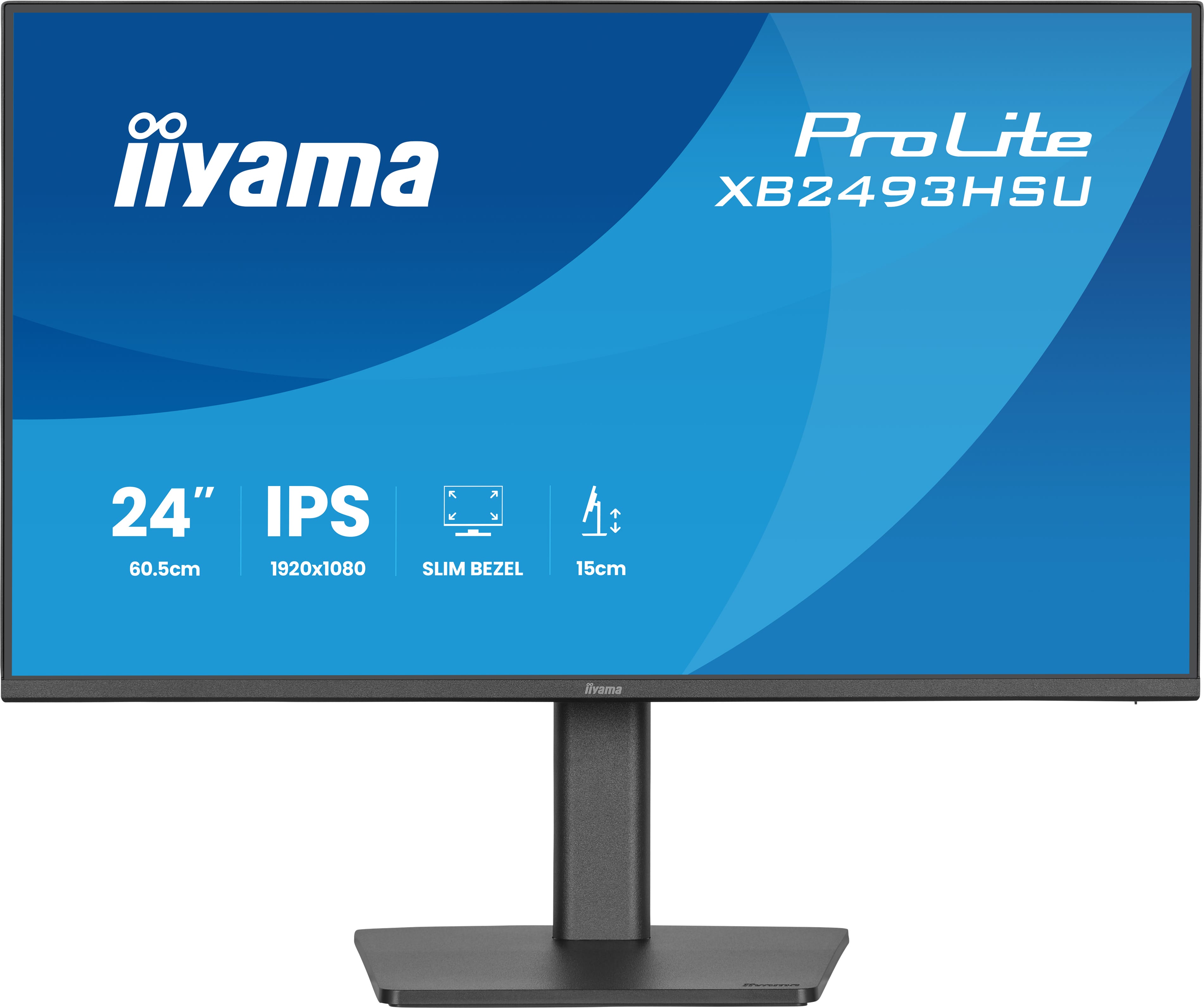 iiyama ProLite XB2493HSU-B1 | 24" Full HD IPS Monitor 120Hz – Ergonomisch für moderne Arbeitsplätze