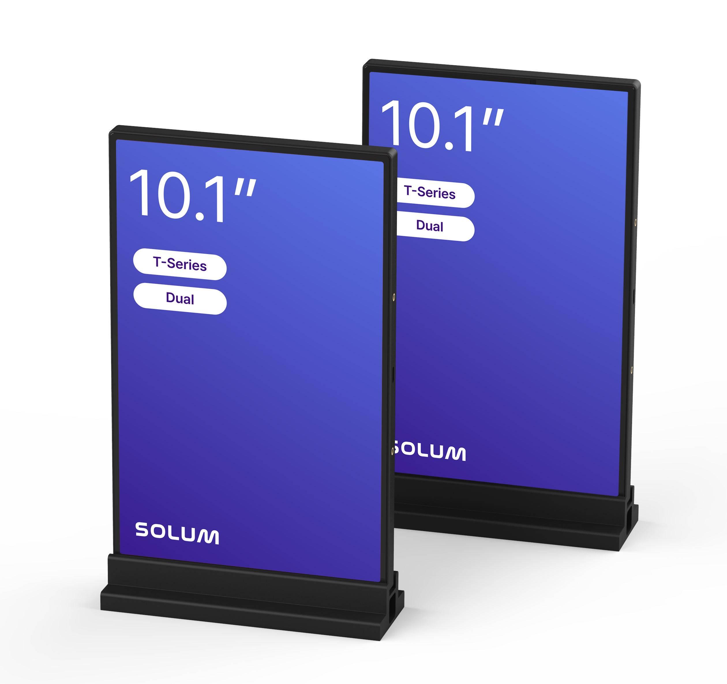 Solum T10A Dual | 10,1" Digital Signage Display für 24/7 Einsatz
