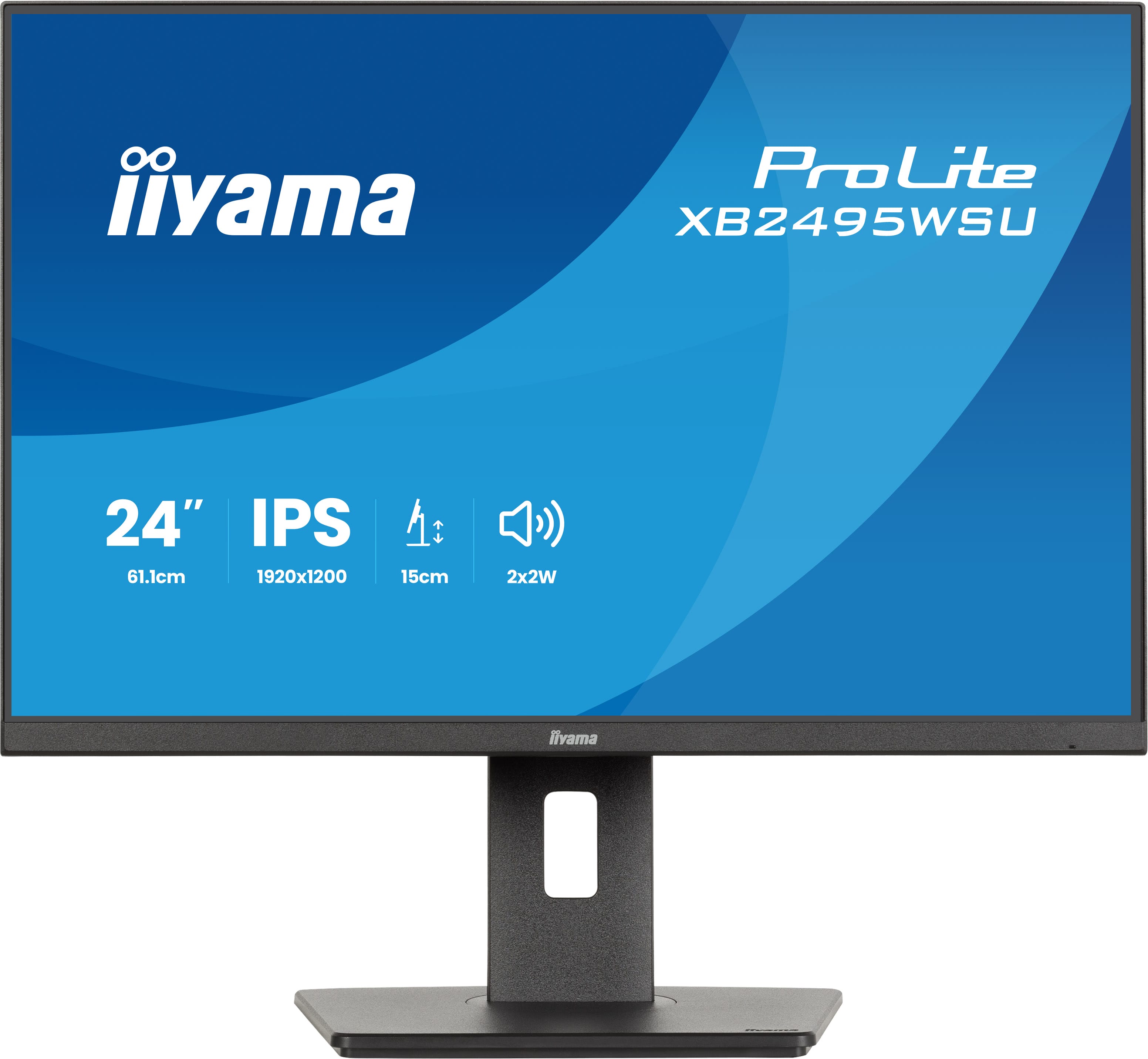 iiyama ProLite XB2495WSU-B1 | 24,1" IPS Monitor WUXGA 100Hz USB-C Hub 16:10 Ergonomisch