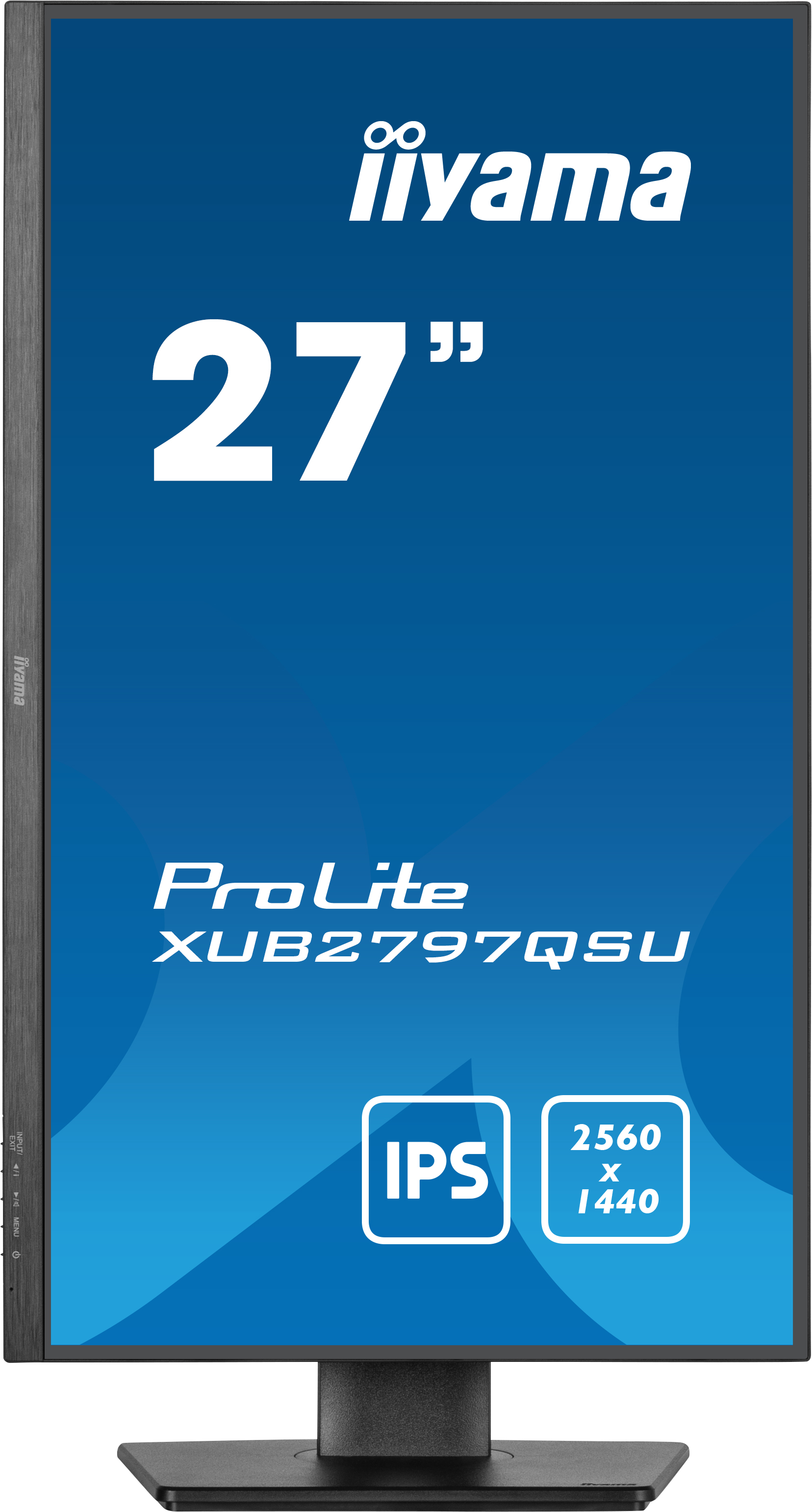 Iiyama ProLite XUB2797QSU-B2 | 27" Monitor mit IPS-Panel Technologie, QHD-Auflösung, USB-Hub, 100Hz Bildwiederholfrequenz Iiyama ProLite XUB2797QSU-B2 | 27" Monitor mit IPS-Panel Technologie, QHD-Auflösung, USB-Hub, 100Hz Bildwiederholfrequenz