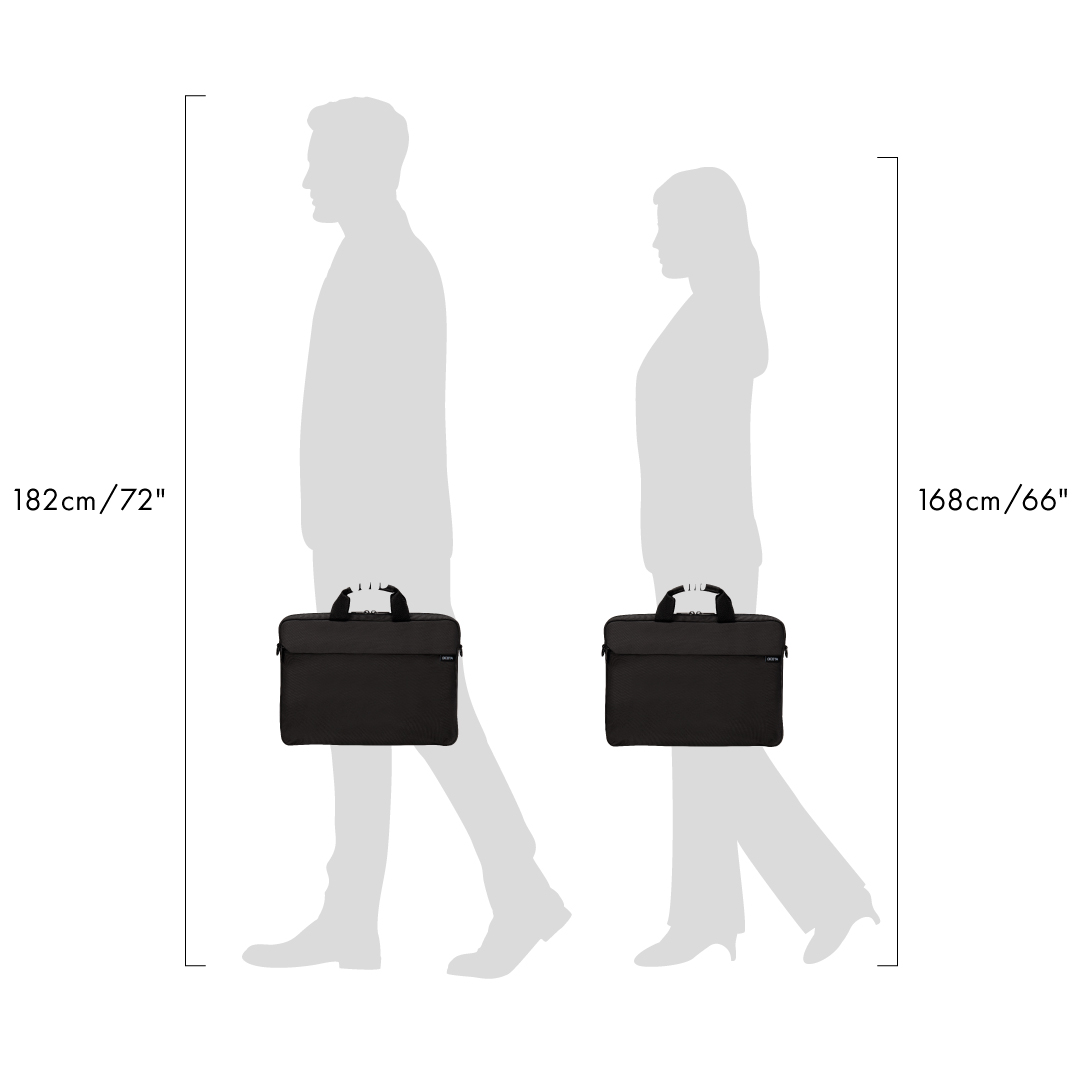 DICOTA ONE Slim - Notebook-Tasche - 35.8 cm - 13" - 14.1" - Schwarz DICOTA ONE Slim - Notebook-Tasche - 35.8 cm - 13" - 14.1" - Schwarz
