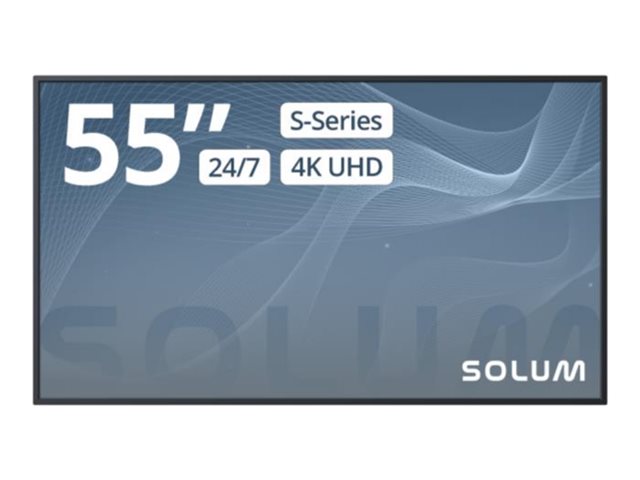 Solum S55A | 55" 4K UHD Digital Signage Display, 24/7 Profi-Betrieb