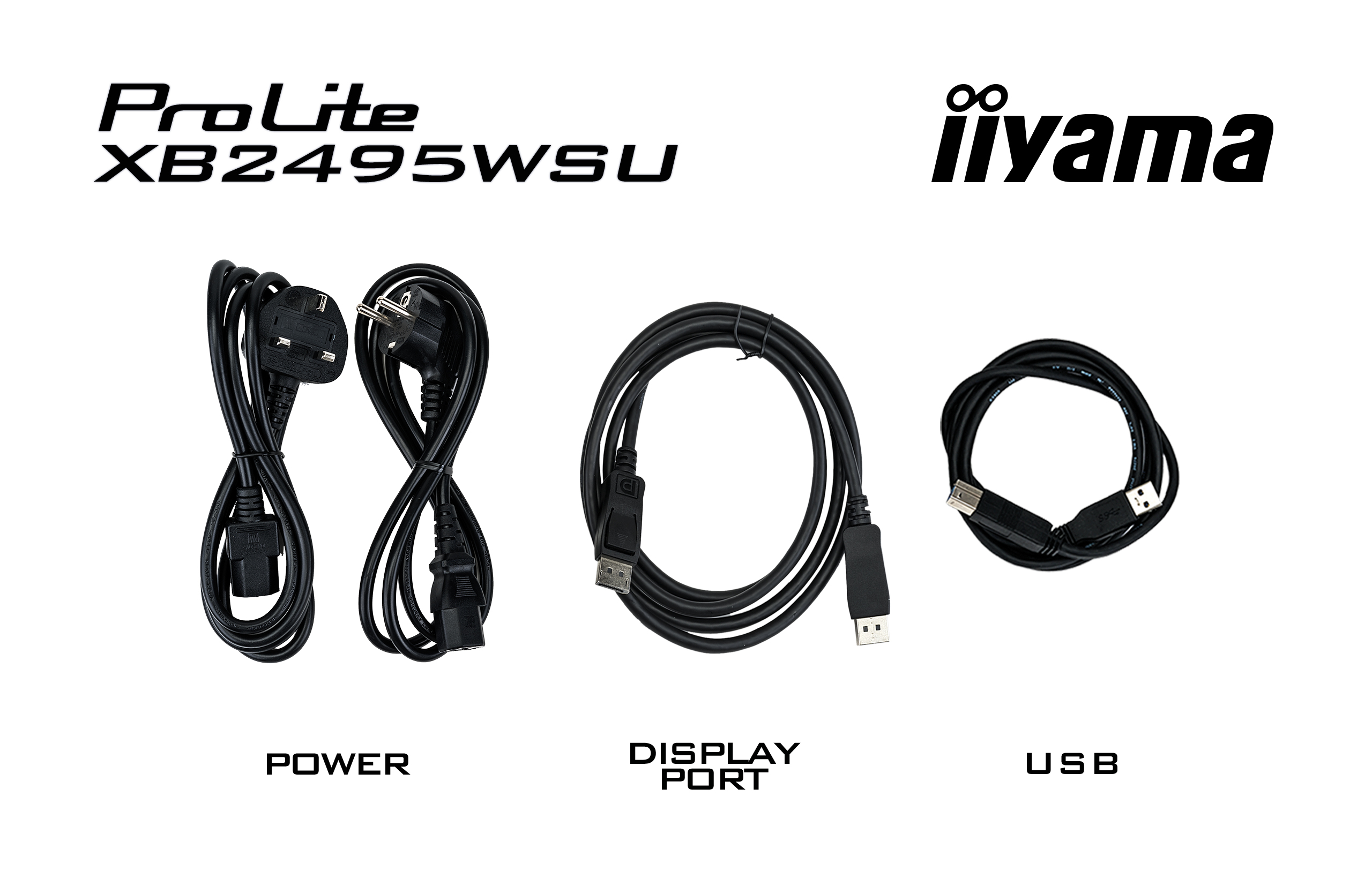 iiyama ProLite XB2495WSU-B1 | 24,1" IPS Monitor WUXGA 100Hz USB-C Hub 16:10 Ergonomisch