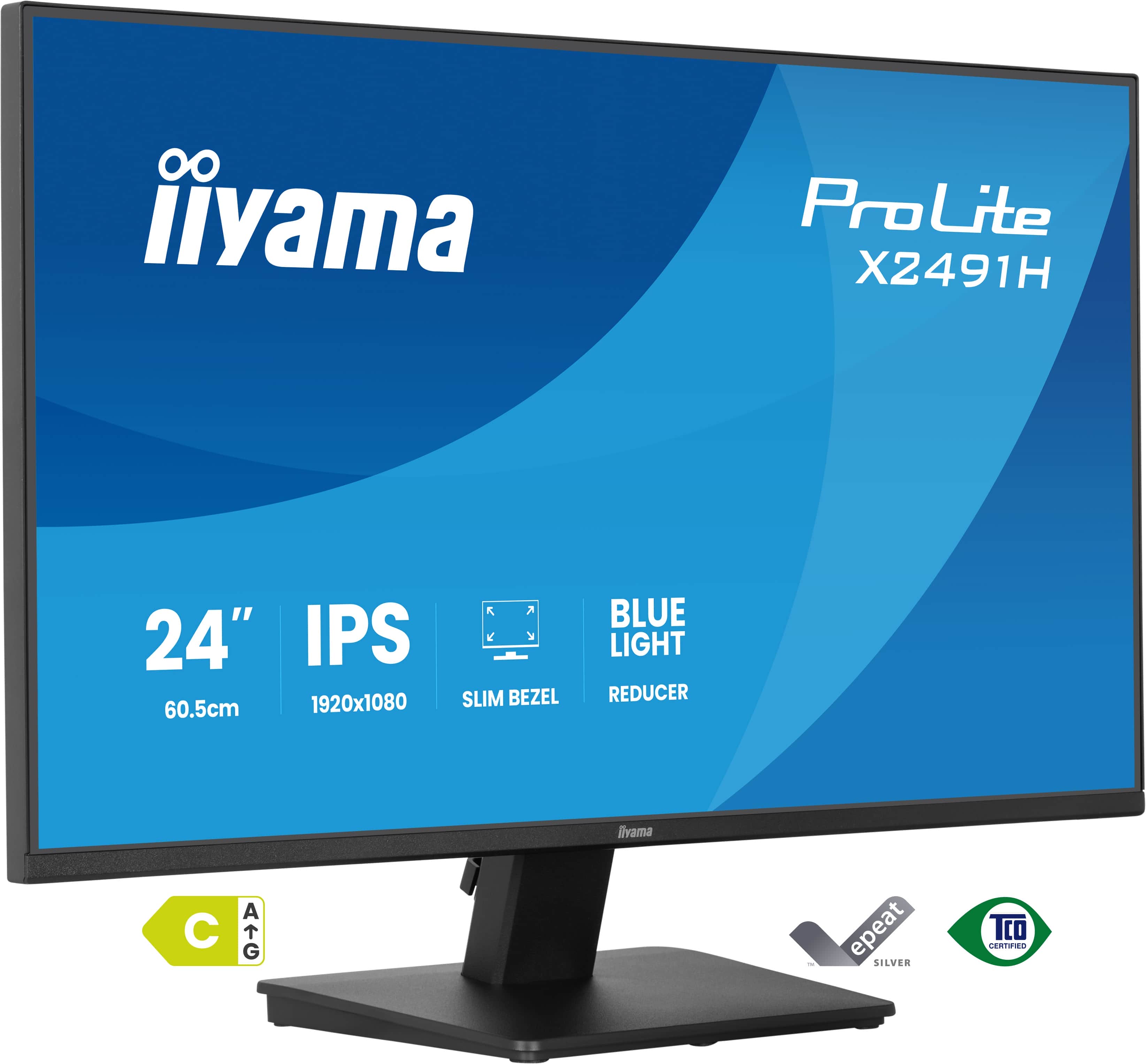 Iiyama ProLite X2491H-B1 | 24" Full HD IPS Monitor Full HD 1920x1080 120Hz 1ms HDMI DisplayPort