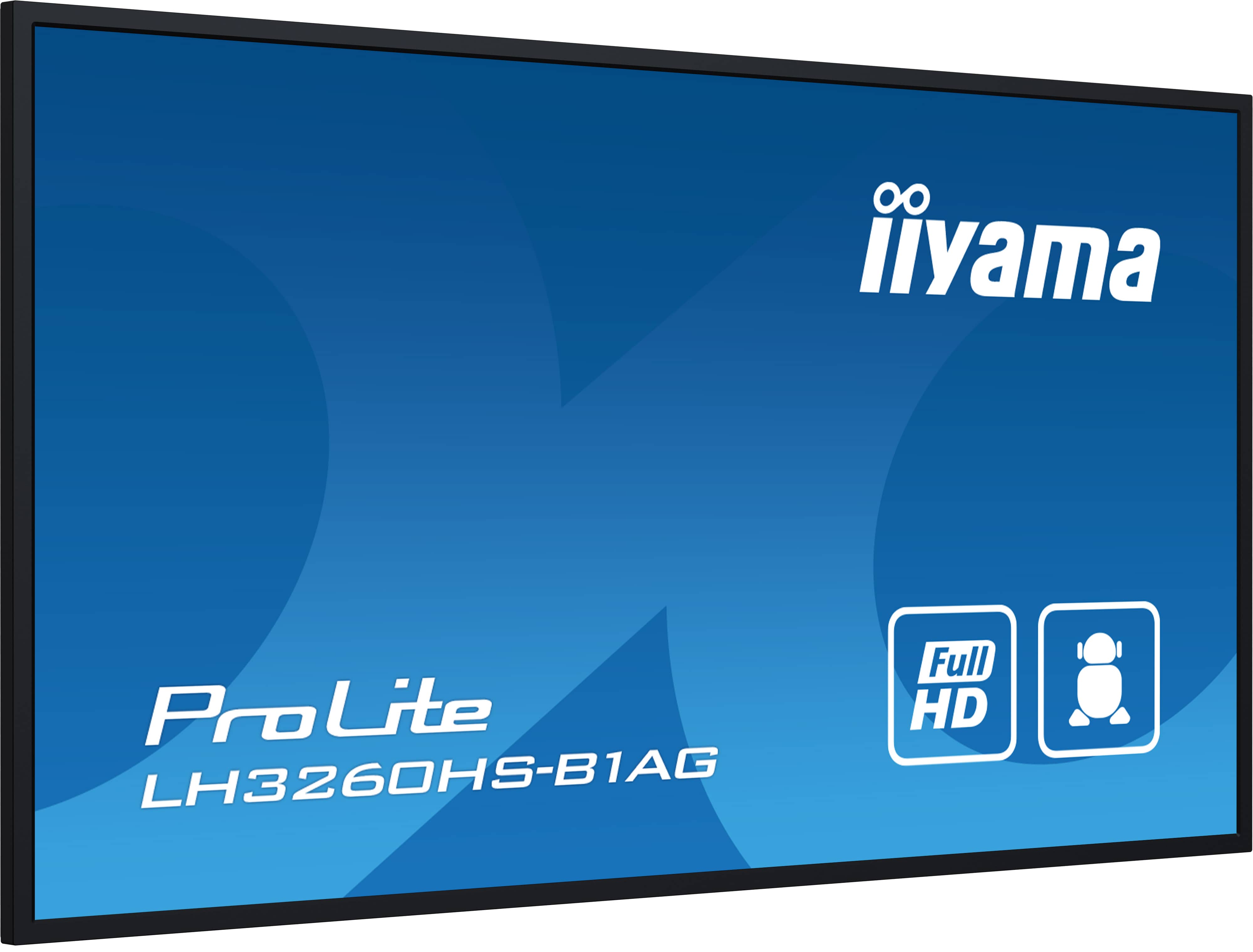 Iiyama ProLite LH3260HS-B1AG | Professionelles 32″ Full HD Digital Signage – 500 cd/m², Android 11, iiSignage², FailOver, 24/7, Quer- & Hochformat
