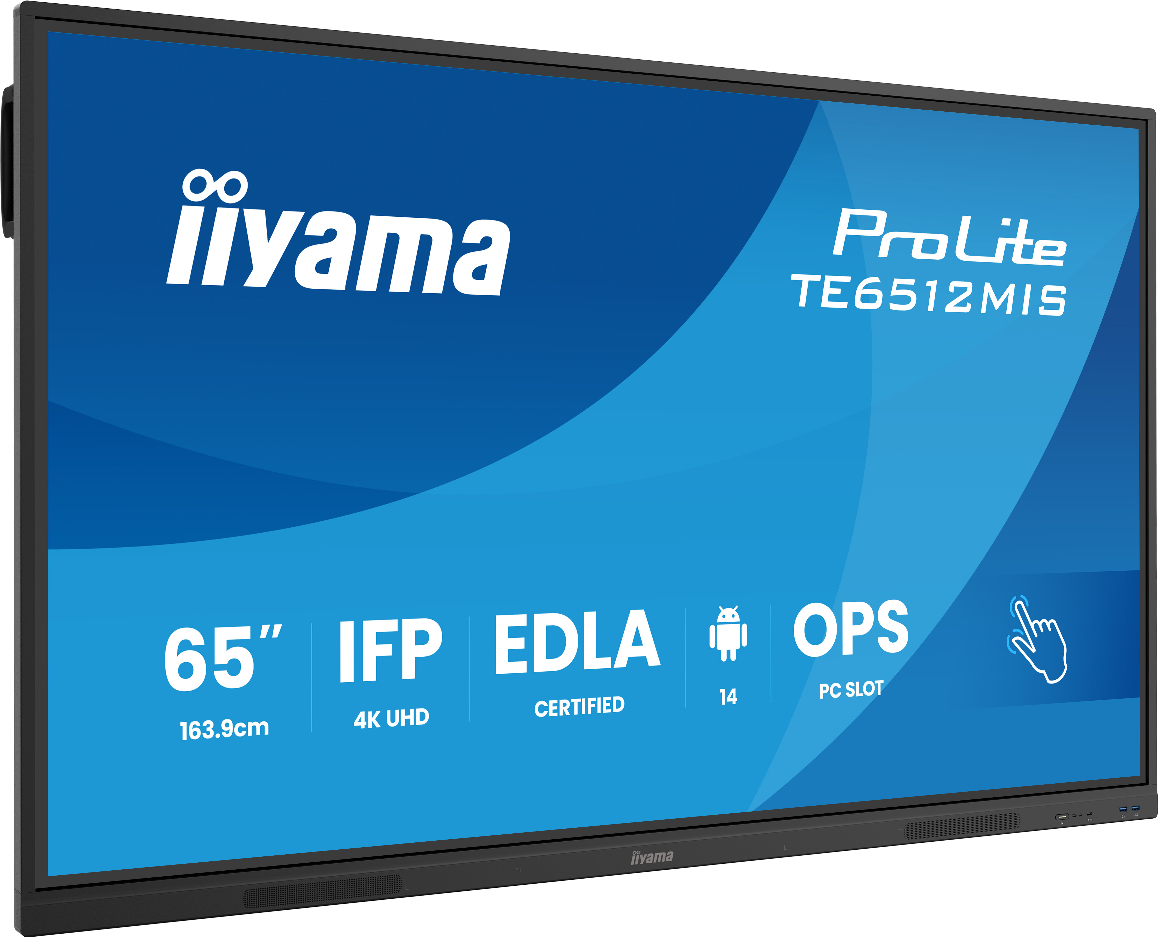 Iiyama ProLite TE6512MIS-B4AG | 65" 4K Touchdisplay mit Android 14 & interaktiver Whiteboard-Funktion