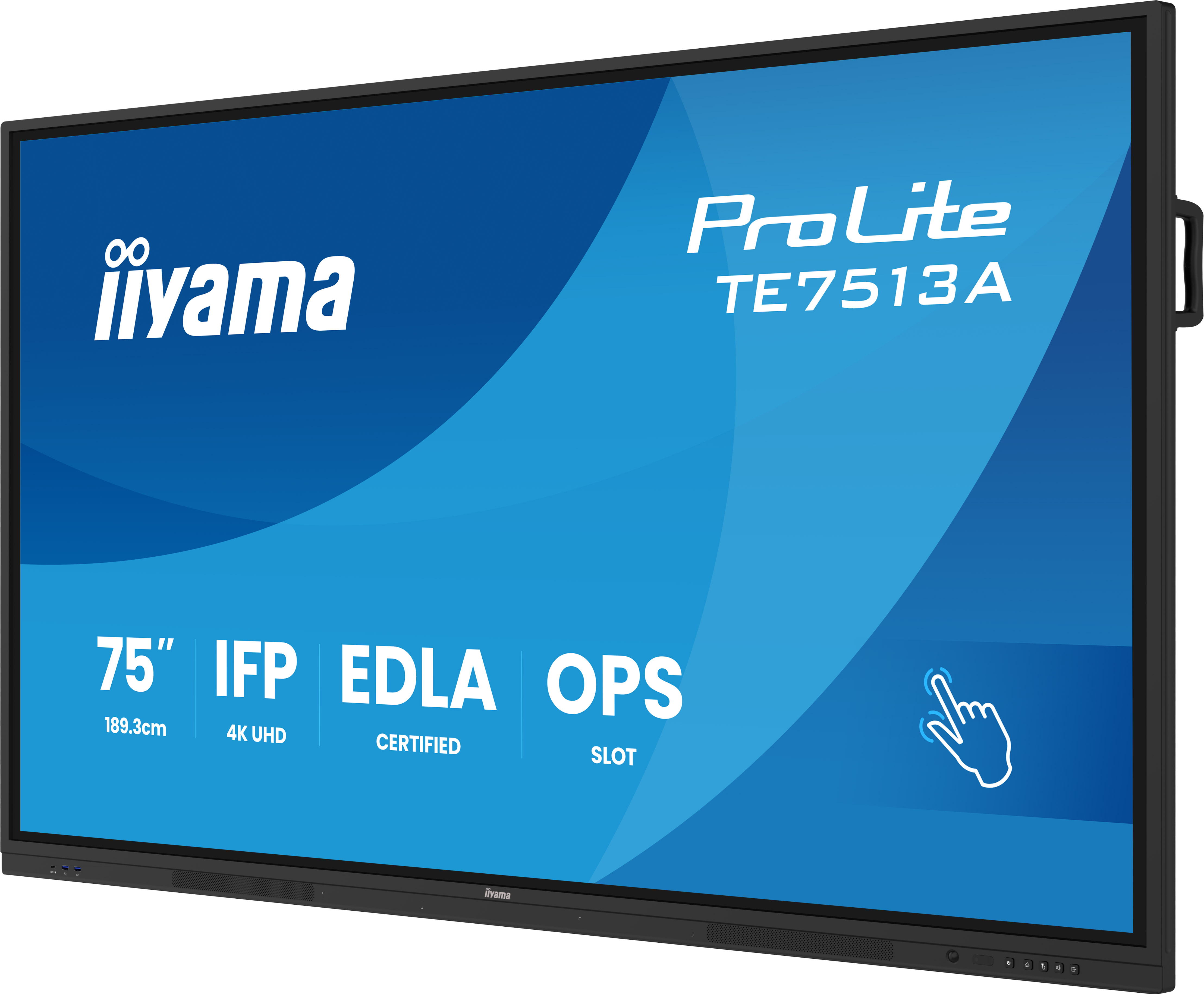 Iiyama ProLite TE7513A-B3AG | 75" | 4K UHD | Whiteboard Display