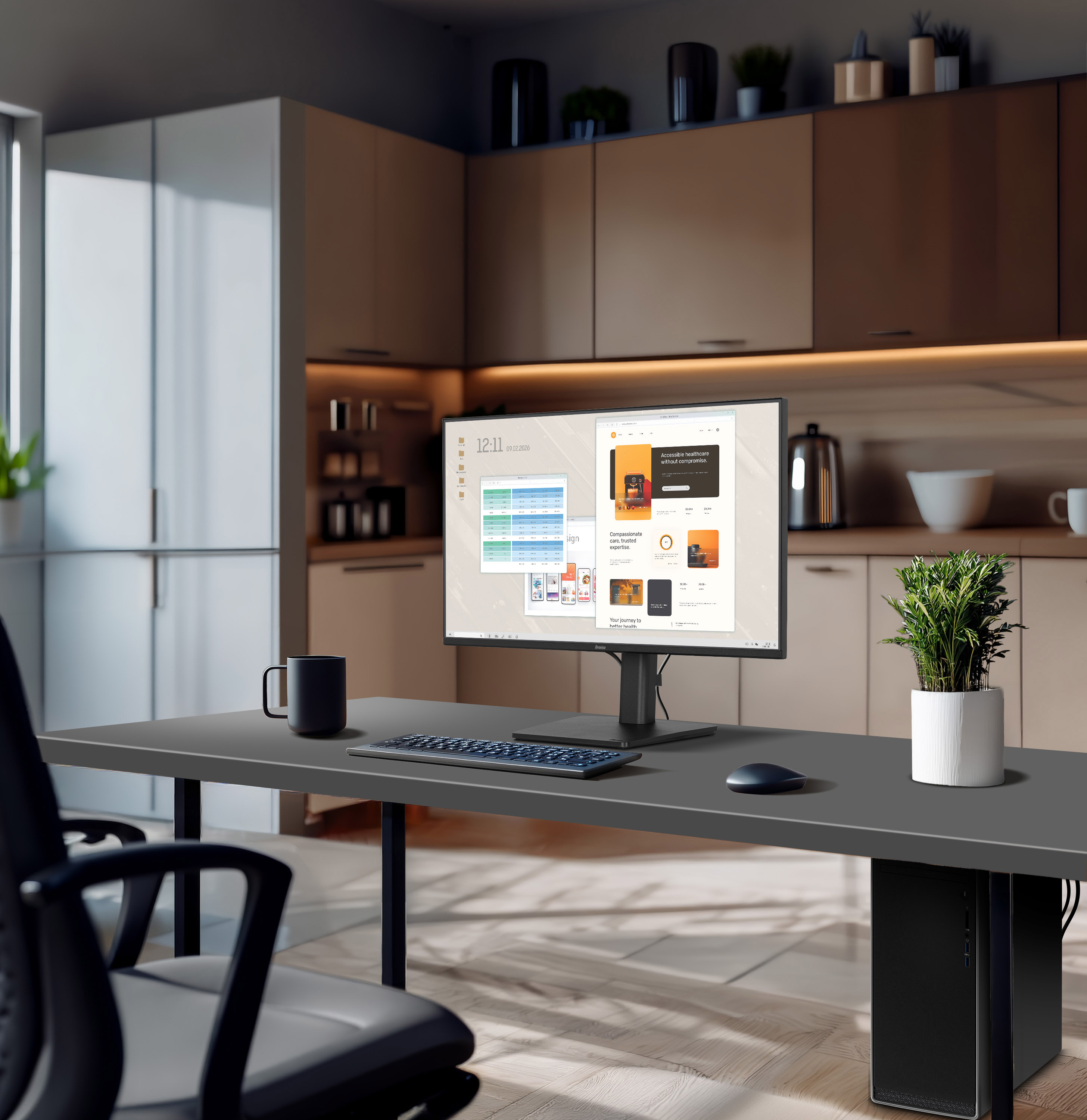 Iiyama ProLite XB2491H-B1 | 24" Ergonomischer IPS Monitor Full HD
