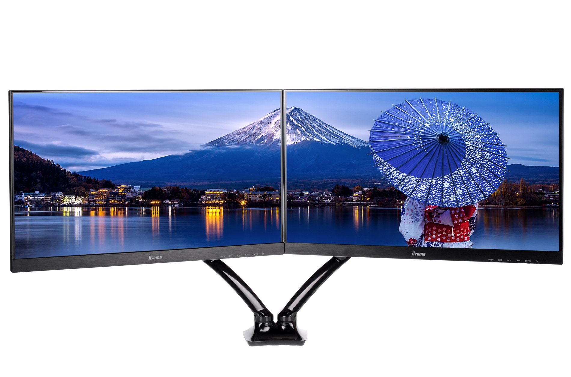 Iiyama Monitorhalterung mit Gasdruckfeder bis zu 27" DS3002C-B1