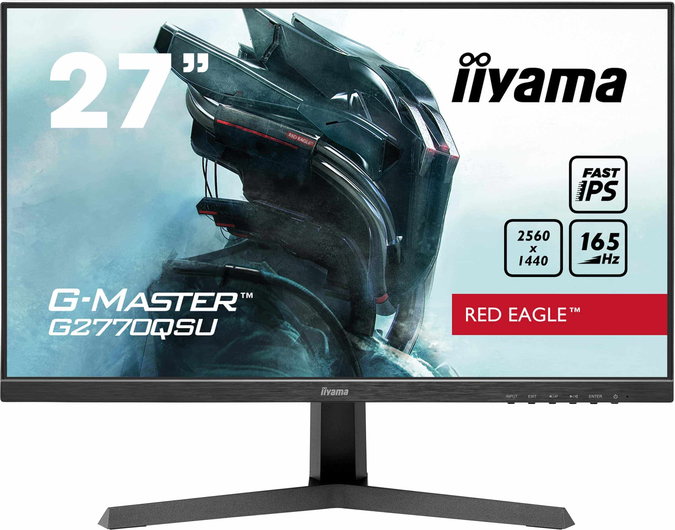 Iiyama G-MASTER G2770QSU-B1 RED EAGLE | 27" | 165Hz | fast IPS | WQHD  | Gaming Monitor