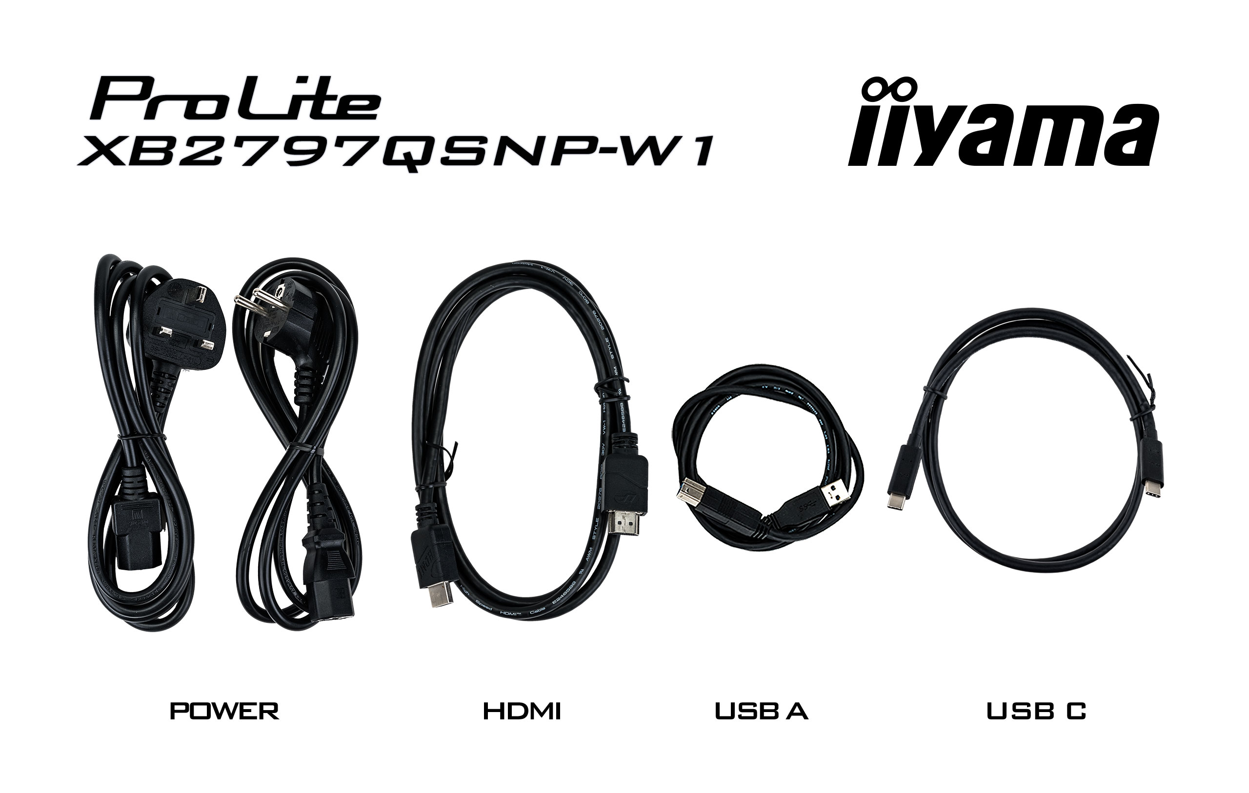 Iiyama ProLite XB2797QSNP-W1 | 27" QHD IPS Monitor mit USB-C Docking, KVM-Switch & LAN