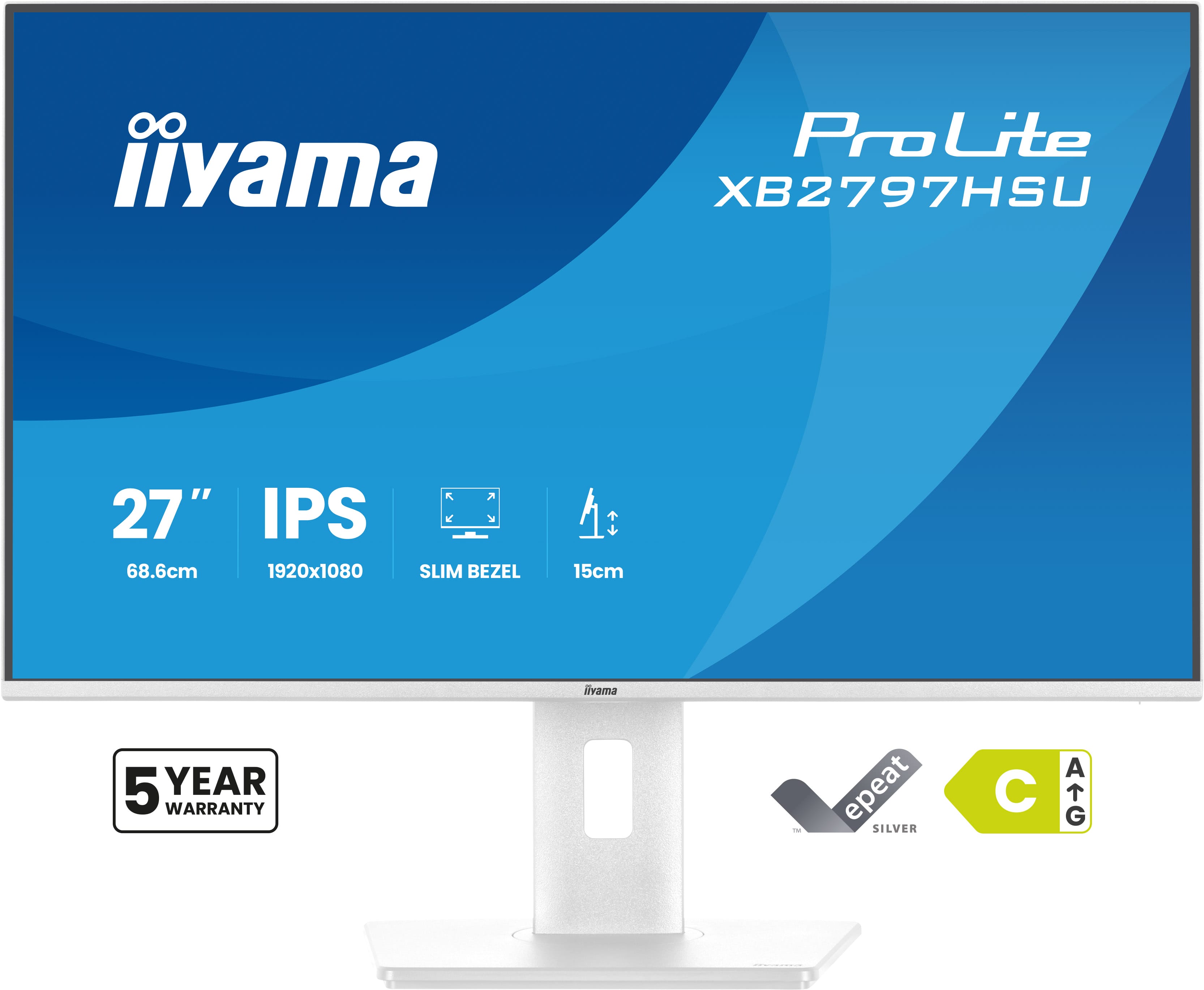 Iiyama ProLite XB2797HSU-W1 | 27" IPS Monitor 120Hz für Büro & Homeoffice